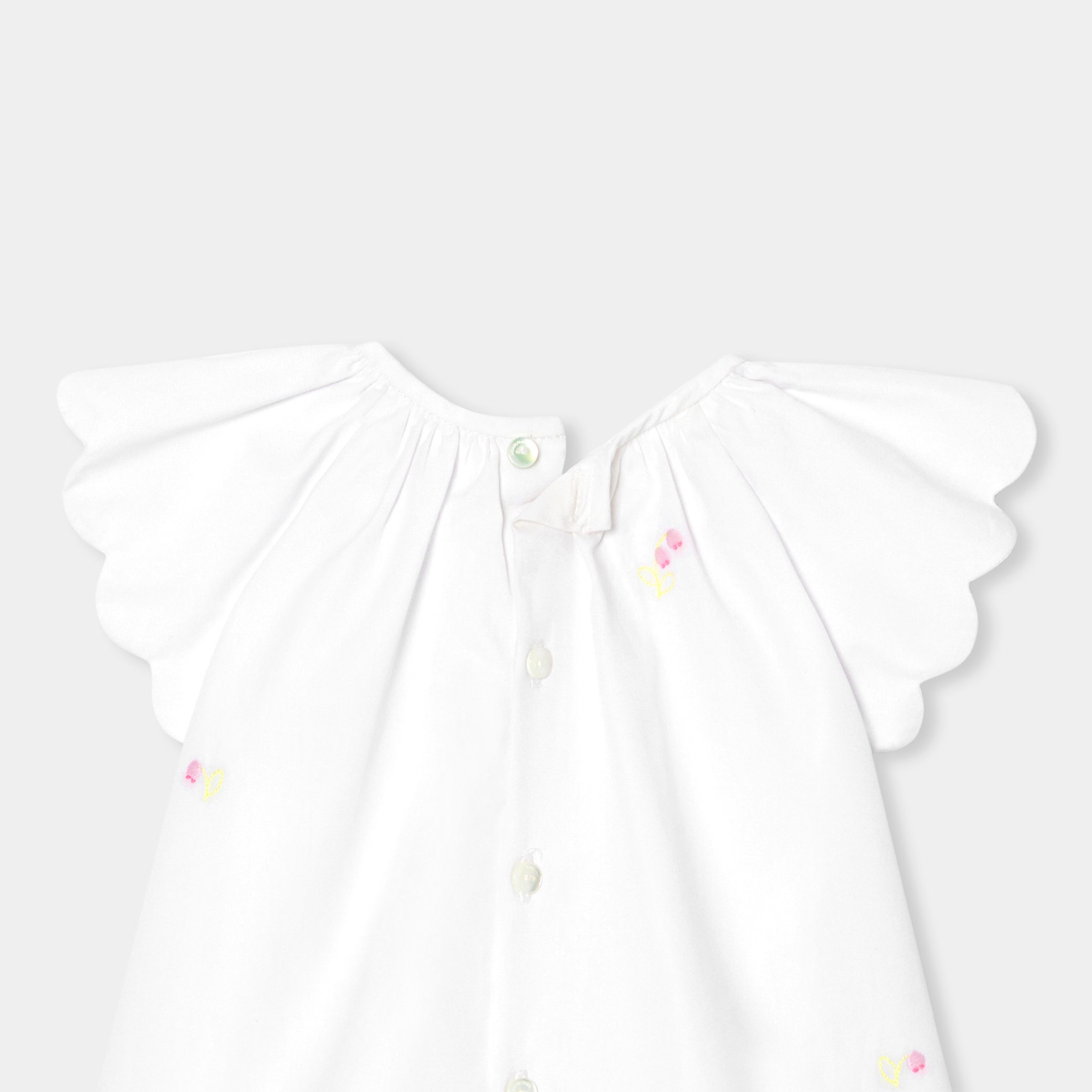 Baby girl dress in poplin - Paquerette - Image 4