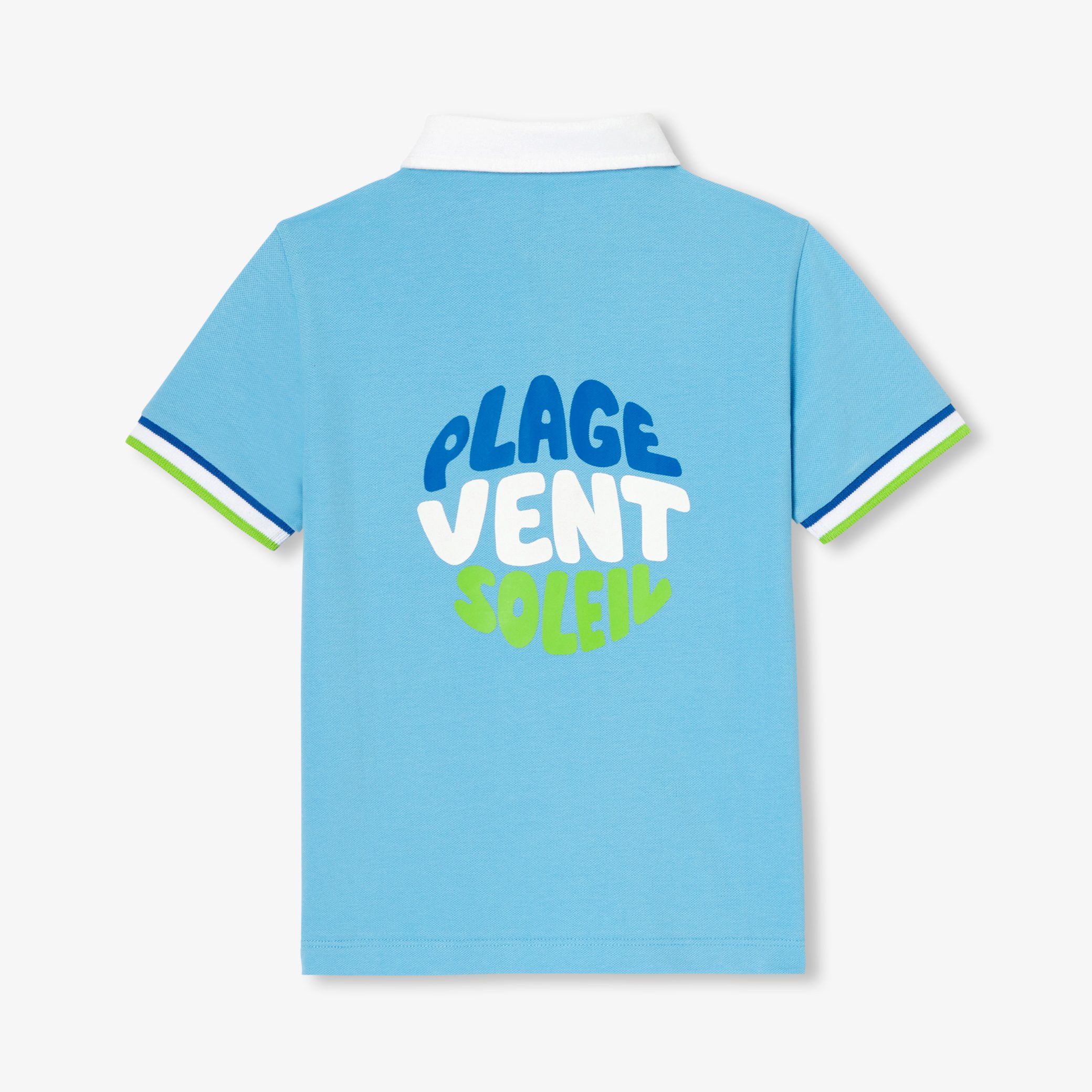 Boy polo shirt in cotton pique - Albertabis - Image 2