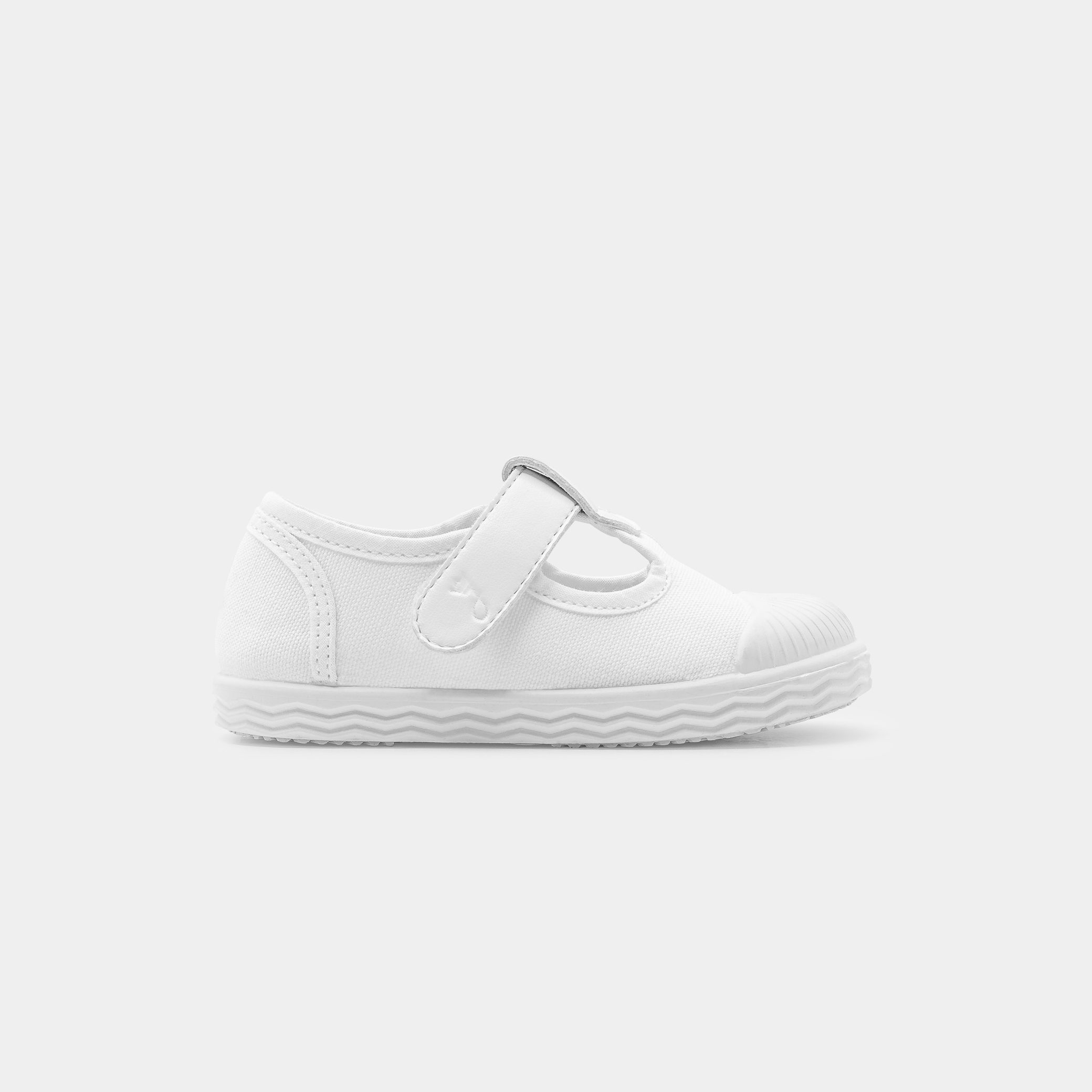 Baby girl canvas sandals - Magie White