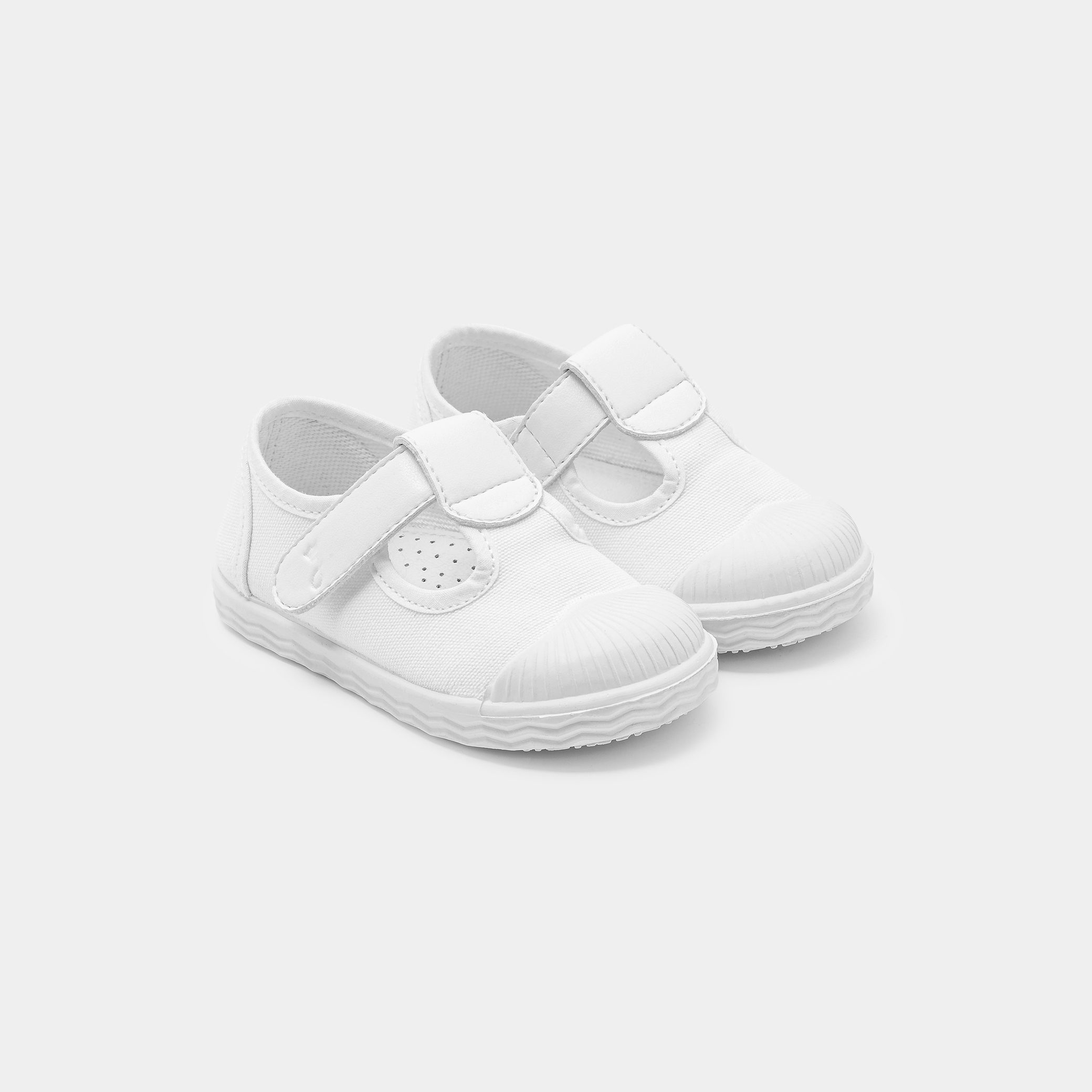 Baby girl canvas sandals - Magie White - Image 2
