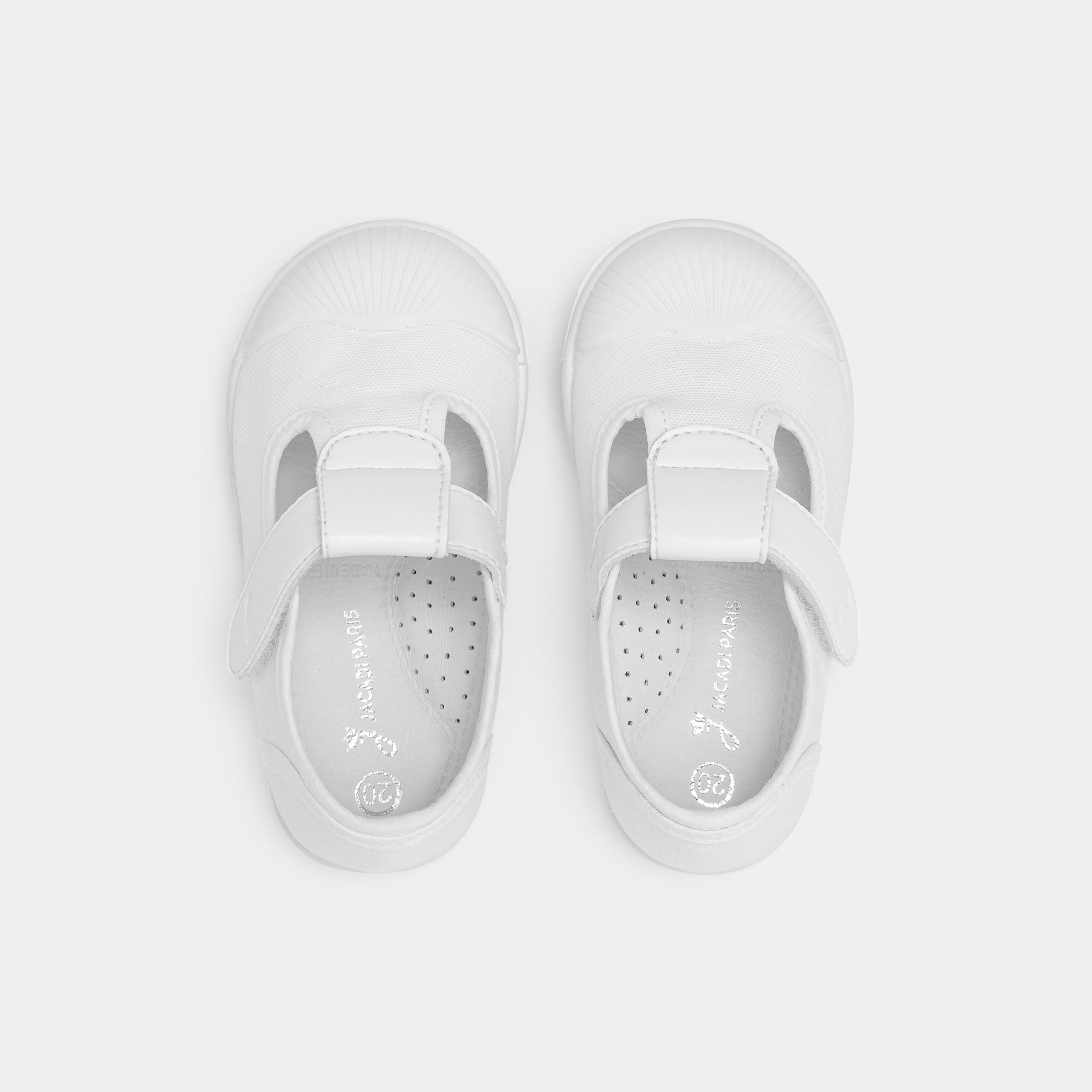 Baby girl canvas sandals - Magie White - Image 4