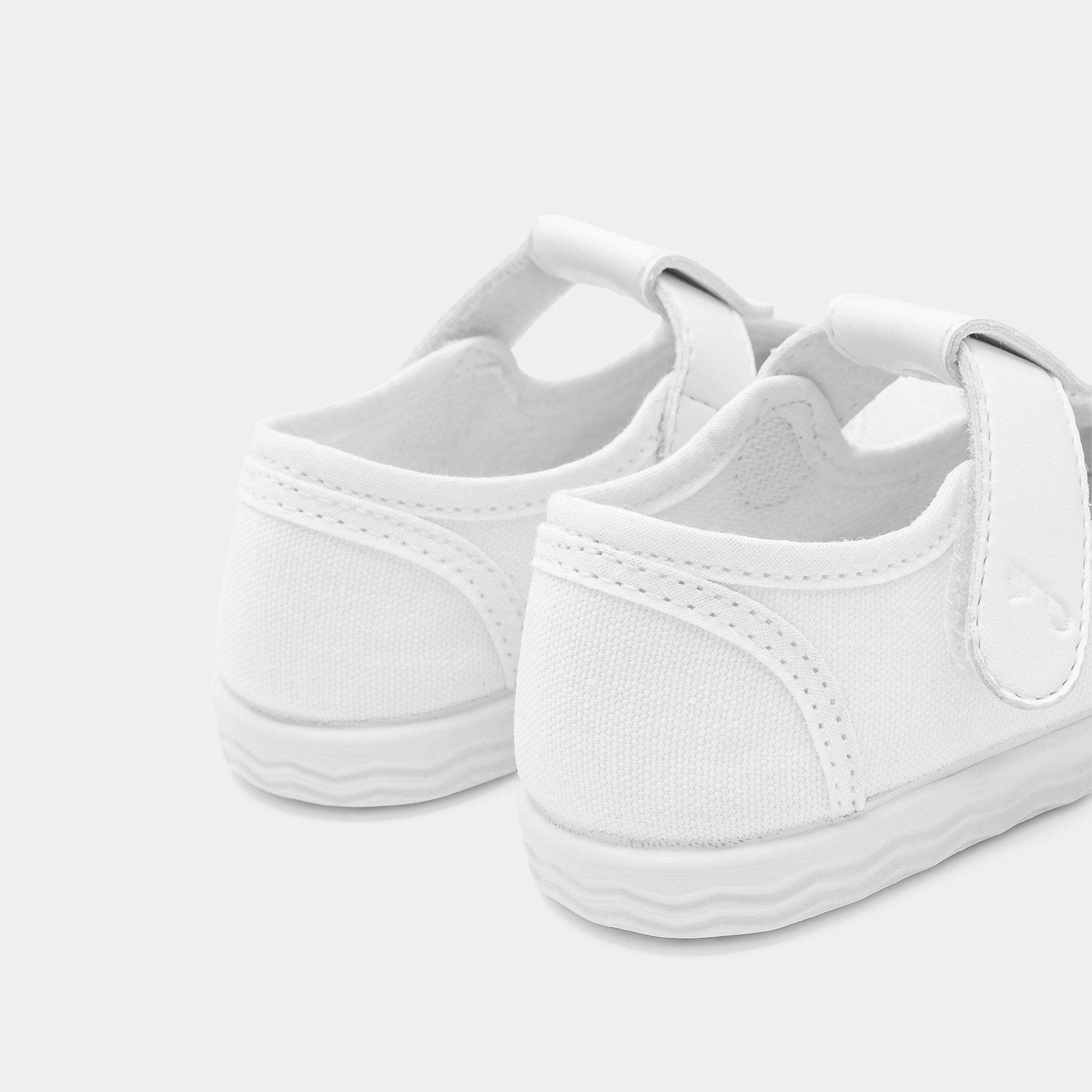 Baby girl canvas sandals - Magie White - Image 5