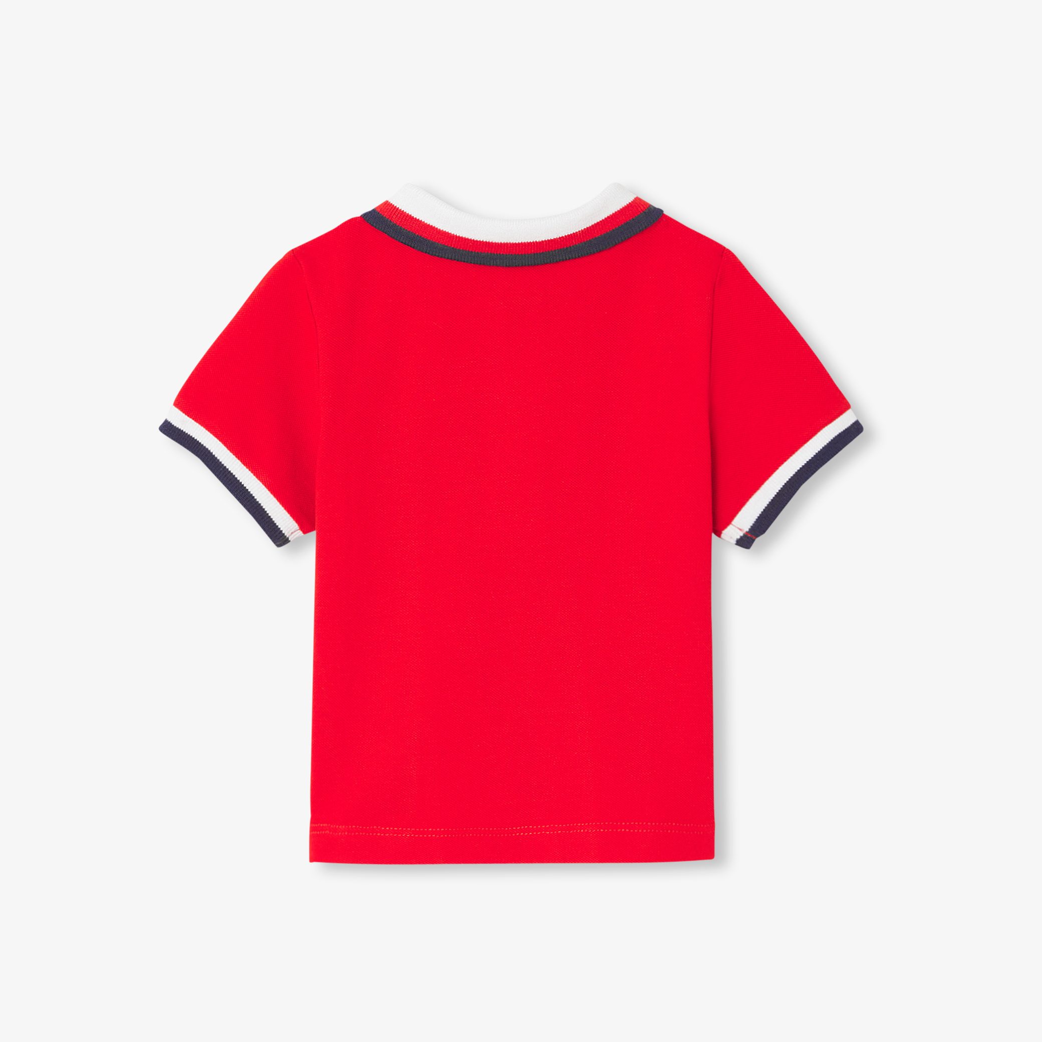 Baby boy short-sleeved polo shirt - Gedeon Red - Image 2