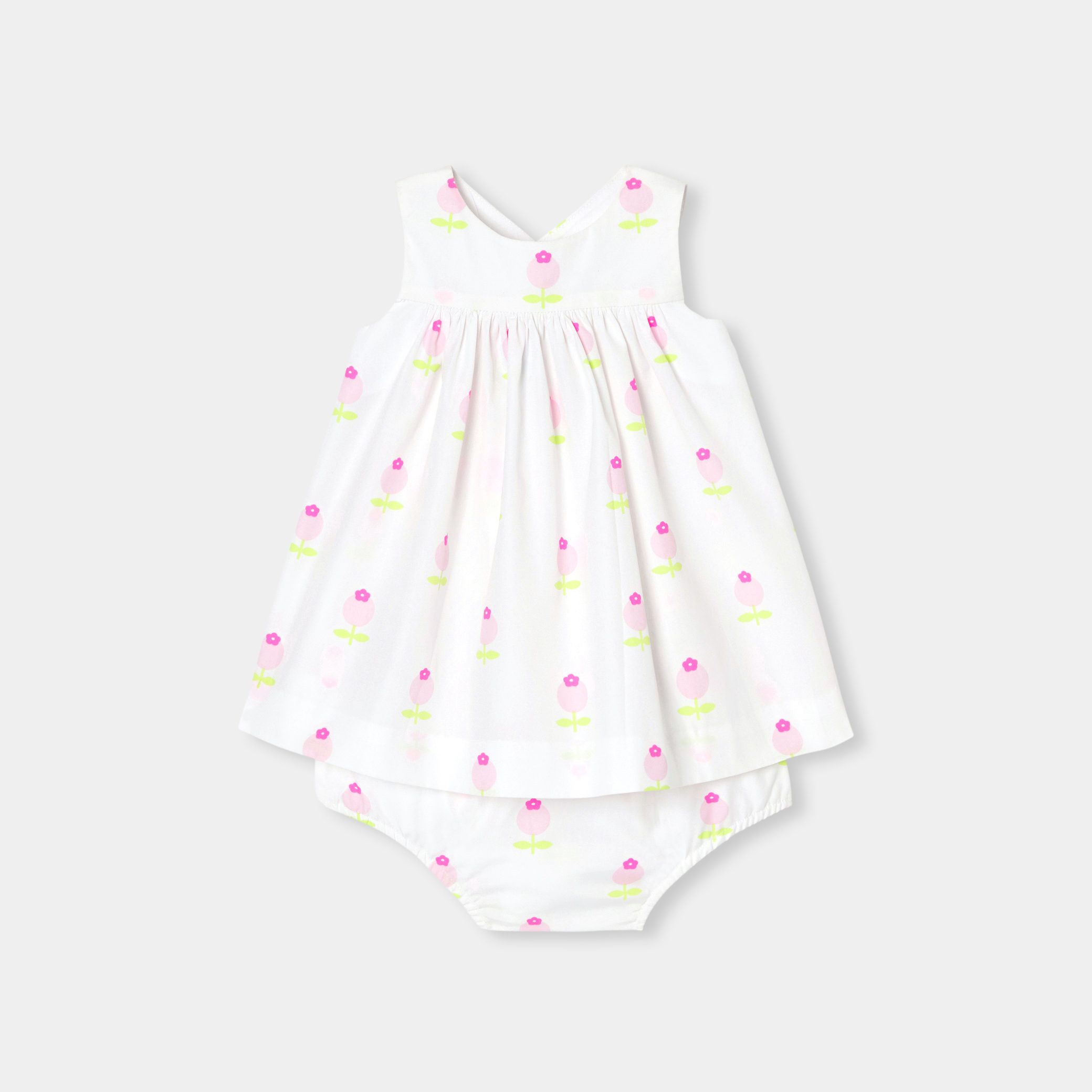 Baby girl dress in poplin - Carla