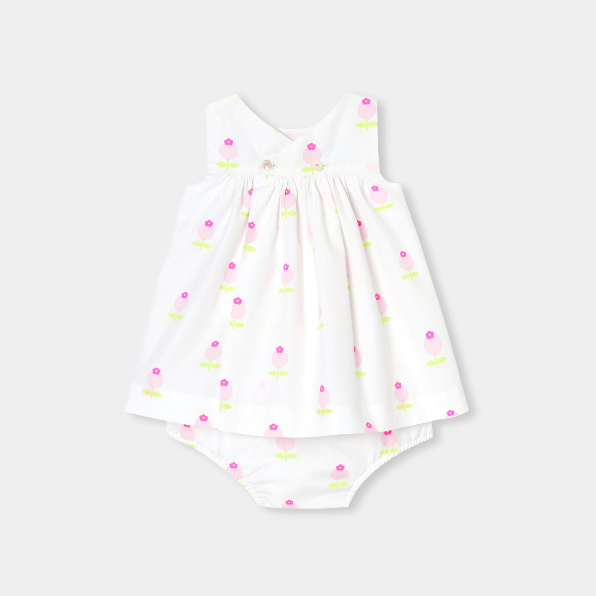 Baby girl dress in poplin - Carla - Image 2