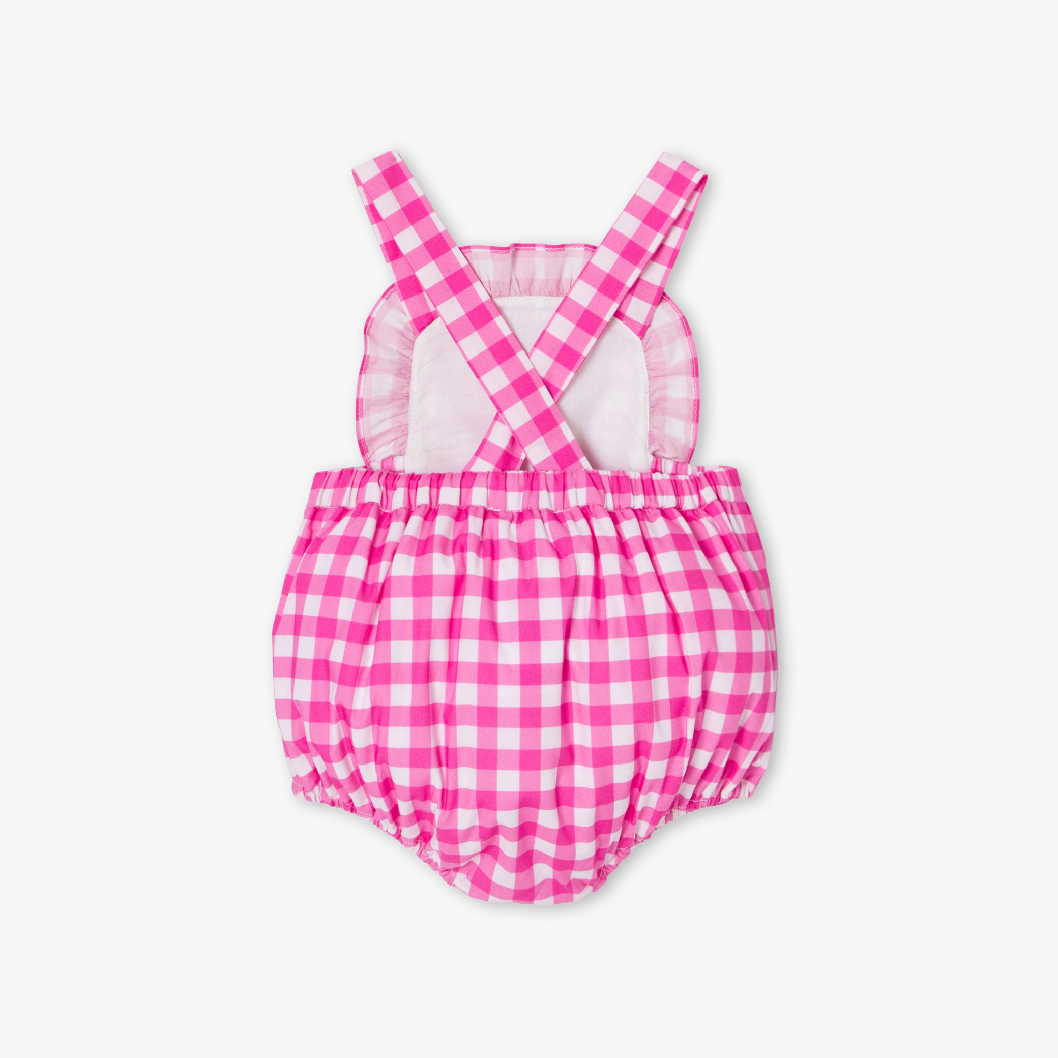 Baby girl gingham romper - Froufrou - Image 2