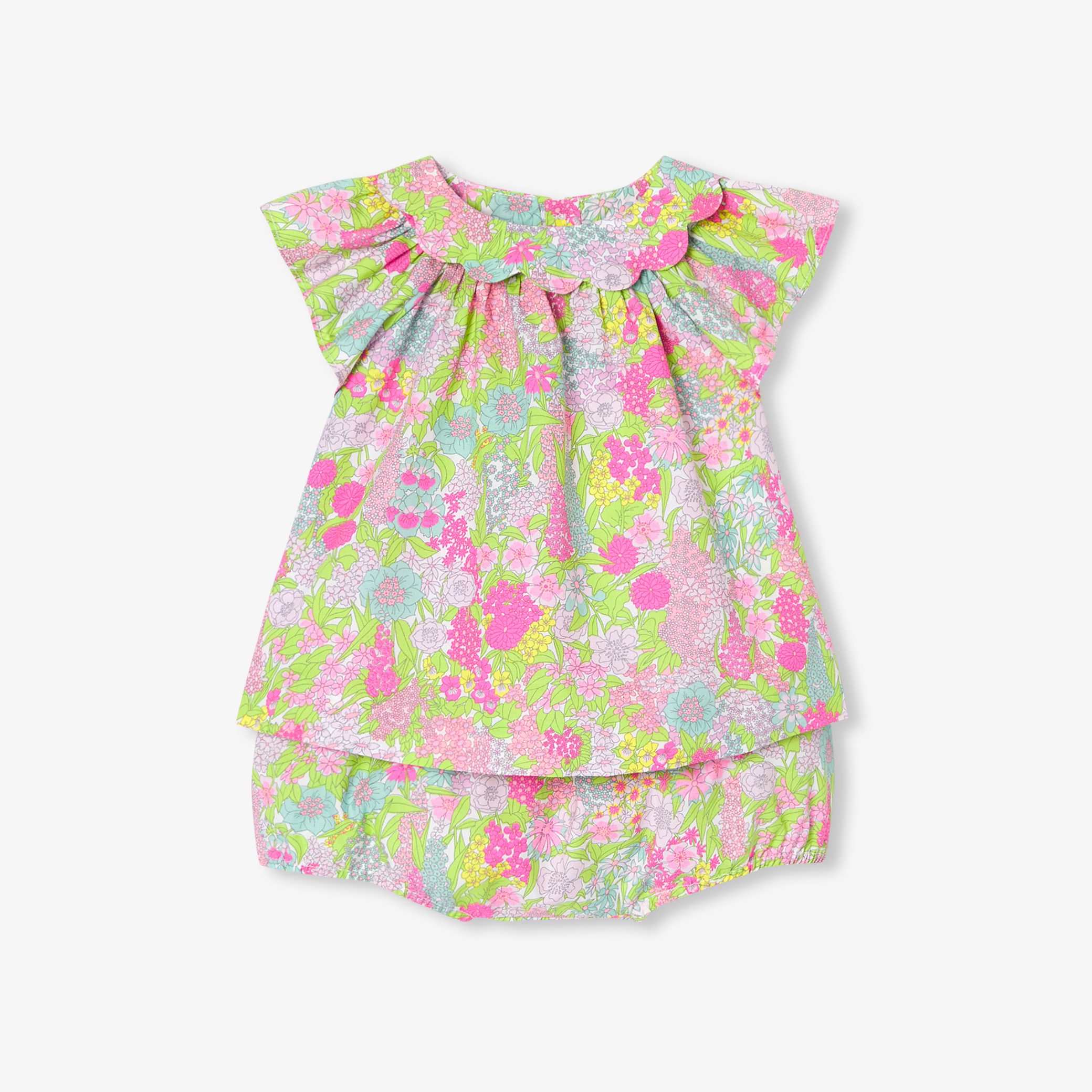 Baby girl set in Liberty fabrics - Arome