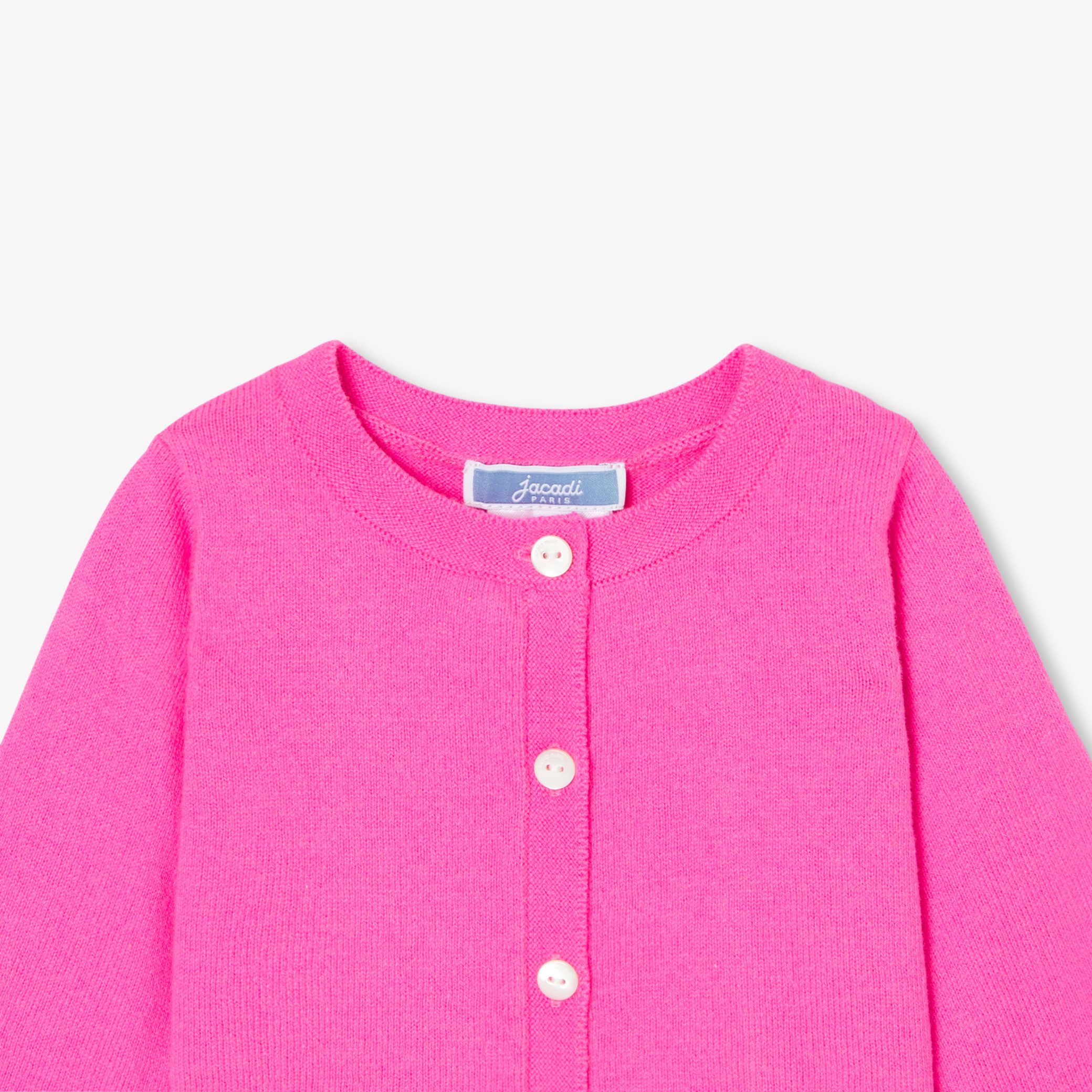 Baby girl jersey cardigan - Dunette - Image 3