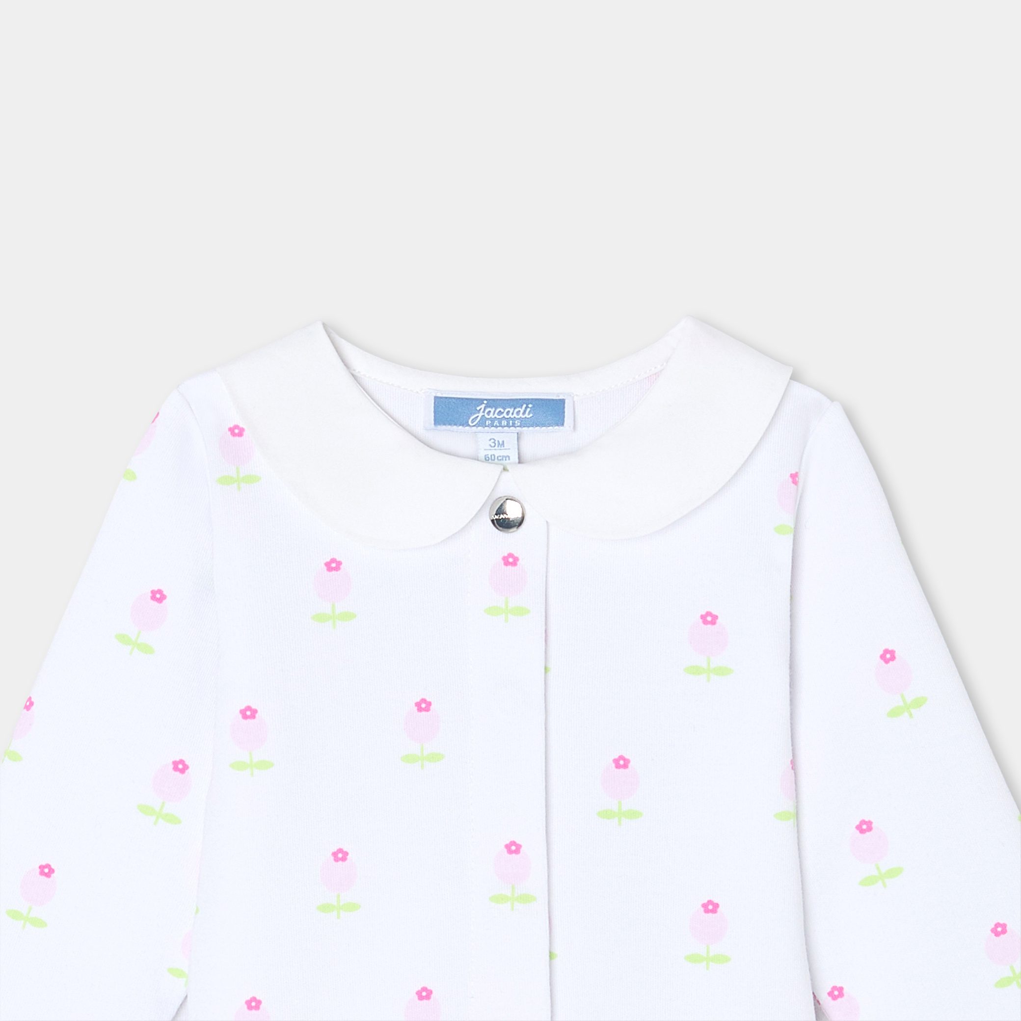 Baby girl footless pyjamas - Cassiopee - Image 3