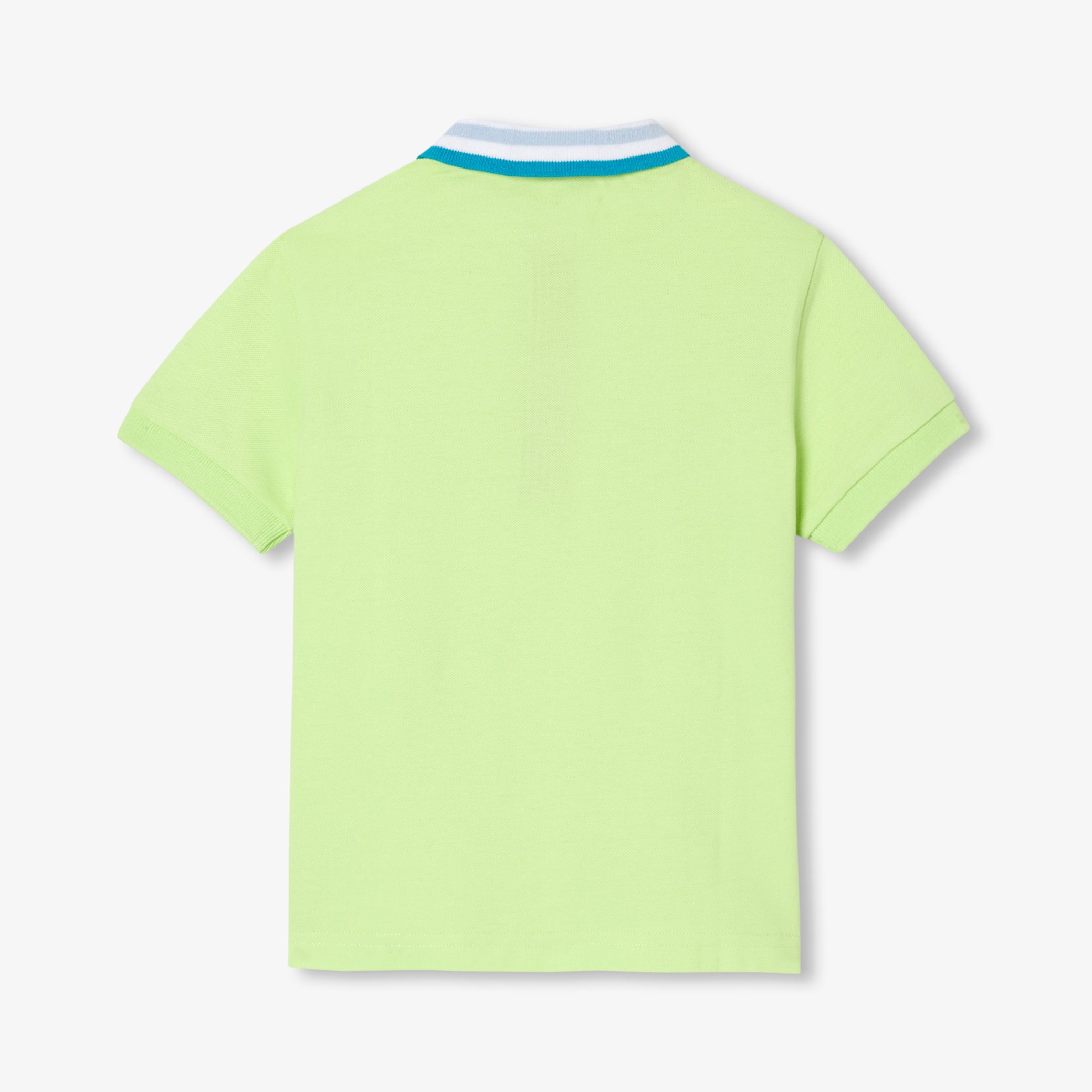 Boy short-sleeved polo shirt - Croissant - Image 2
