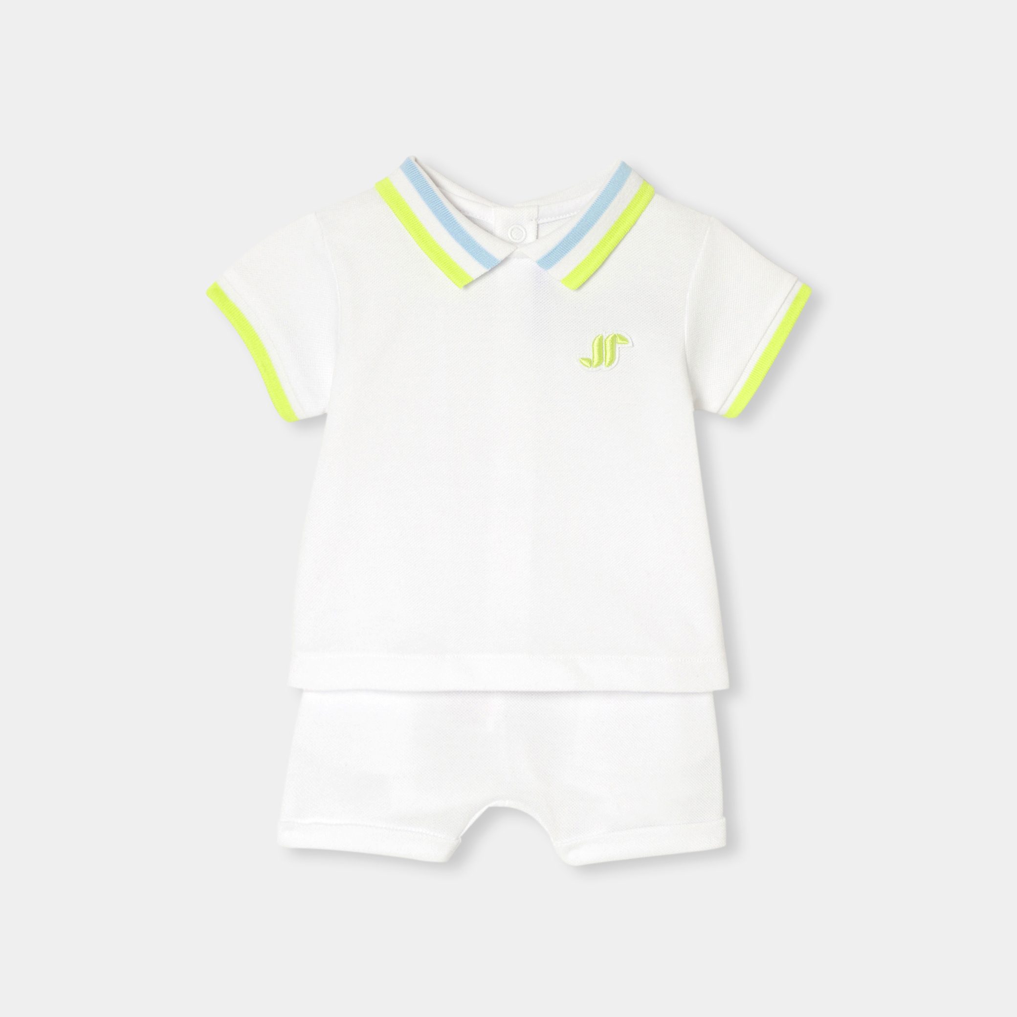 Baby boy set in cotton pique - Amiral