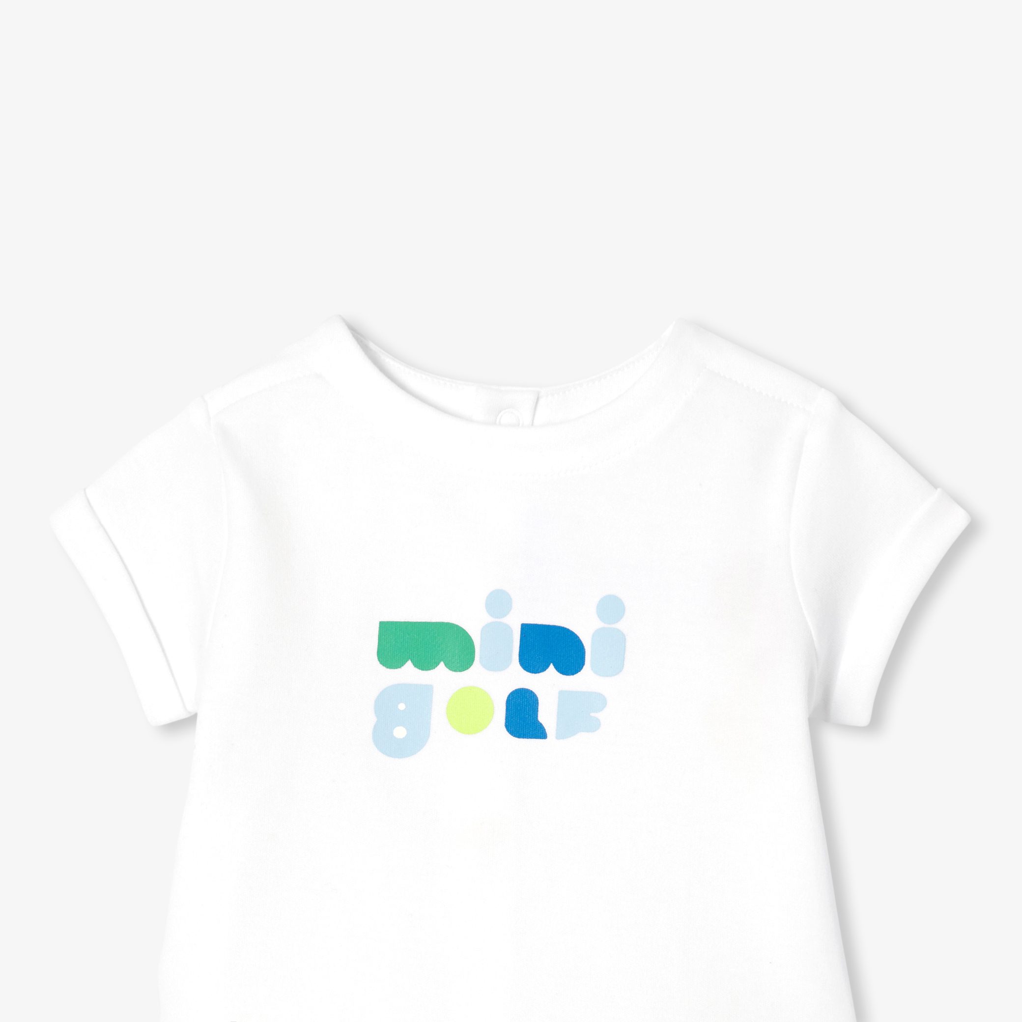 Baby boy shorts set - Cassis - Image 3