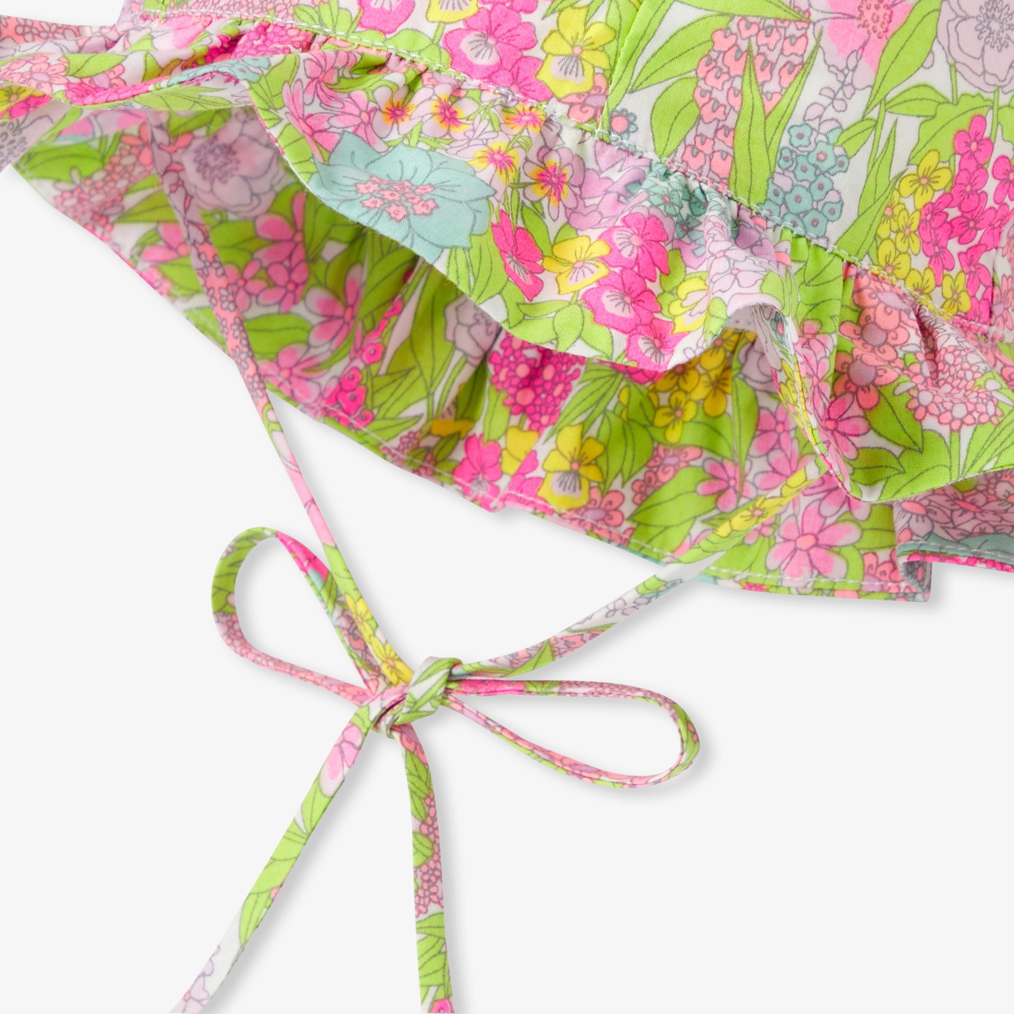 Baby girl hat in Liberty fabric - Jasmin - Image 2