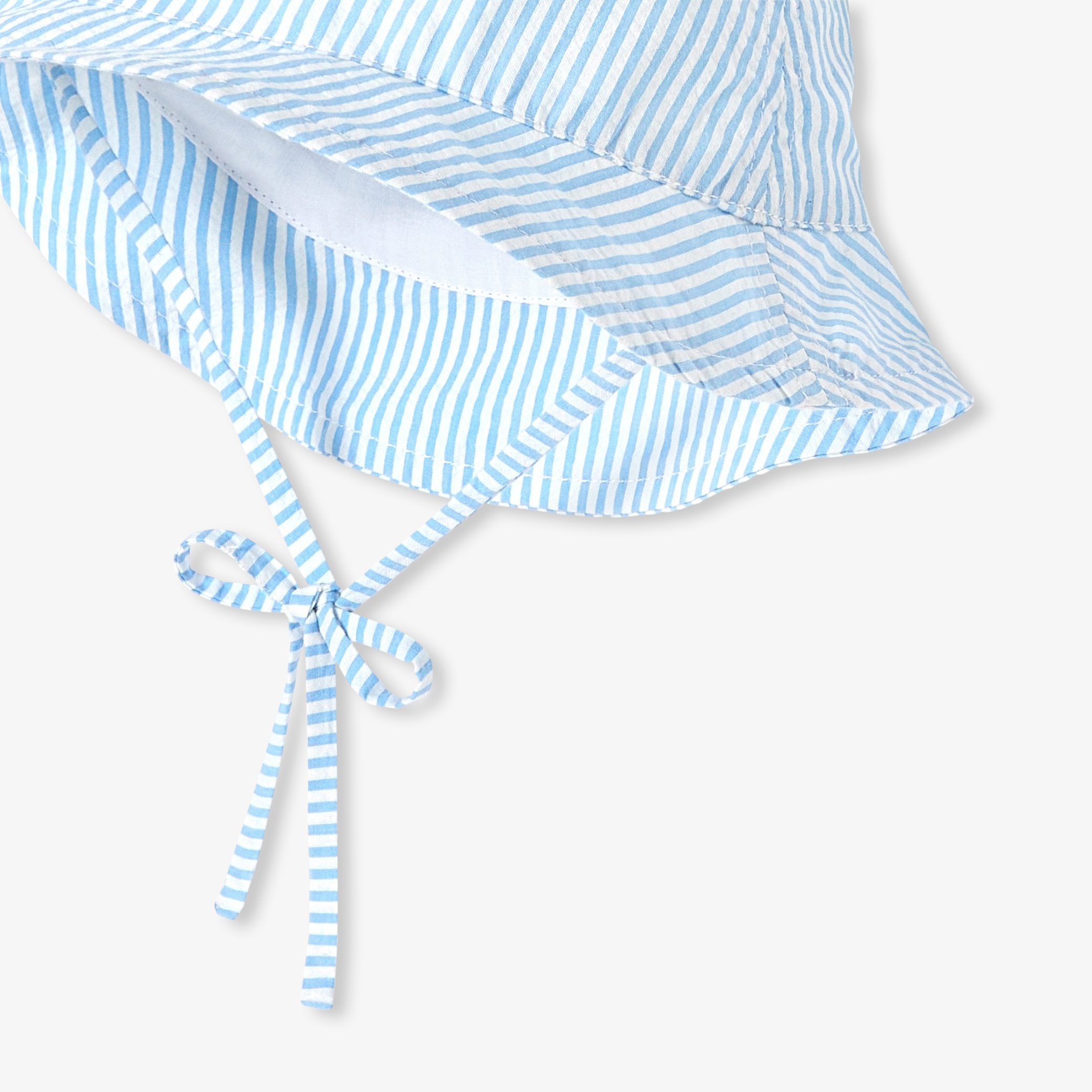 Baby boy bob in striped cotton - Jourdain - Image 2