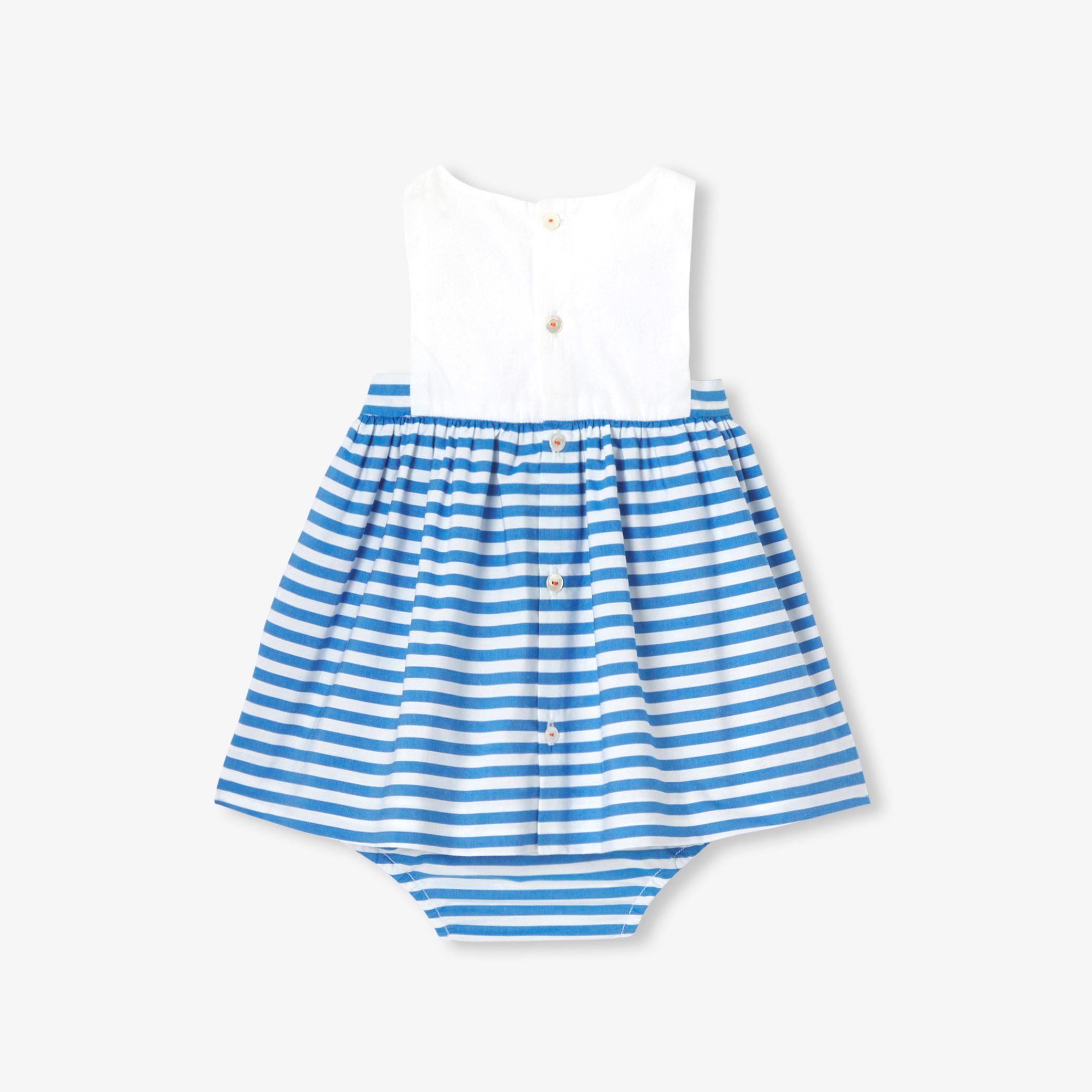 Baby girl dress in poplin - Doucette - Image 2