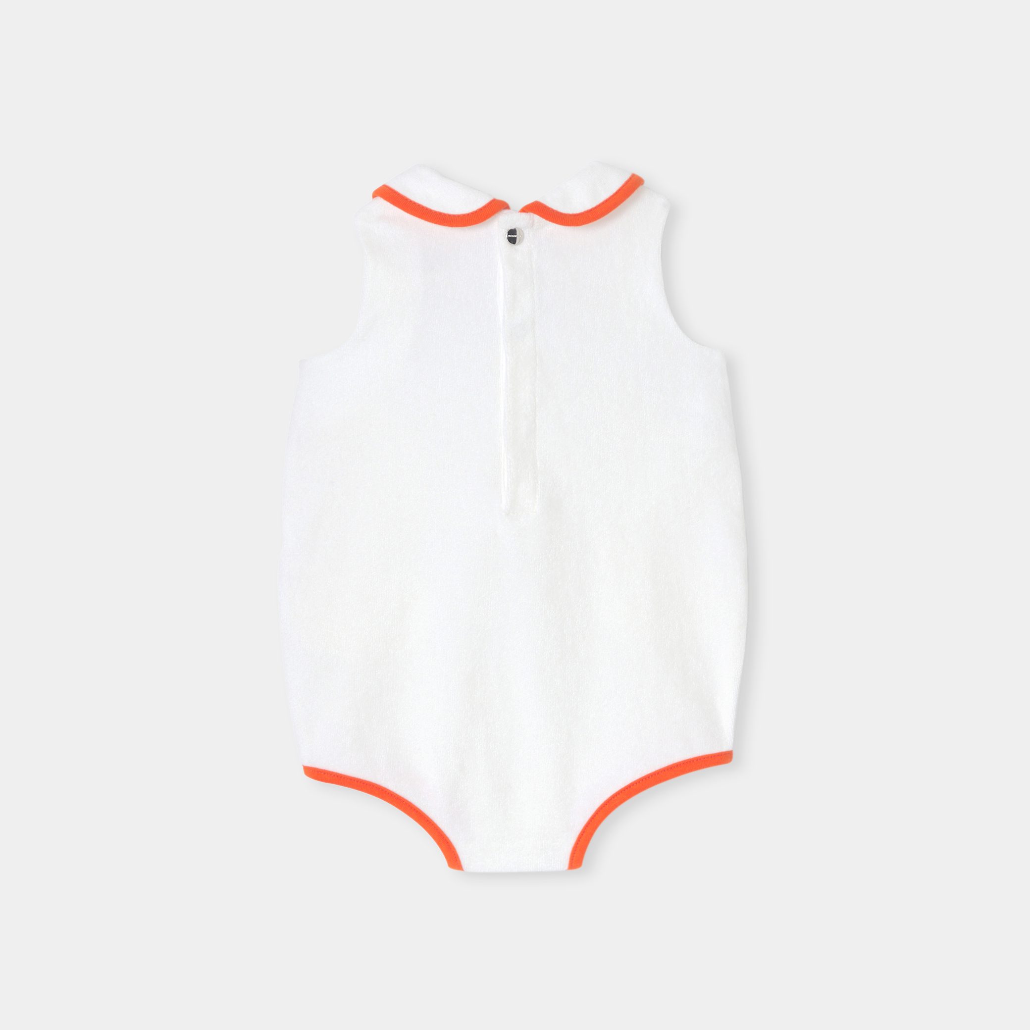 Baby girl terry romper - Figue - Image 2