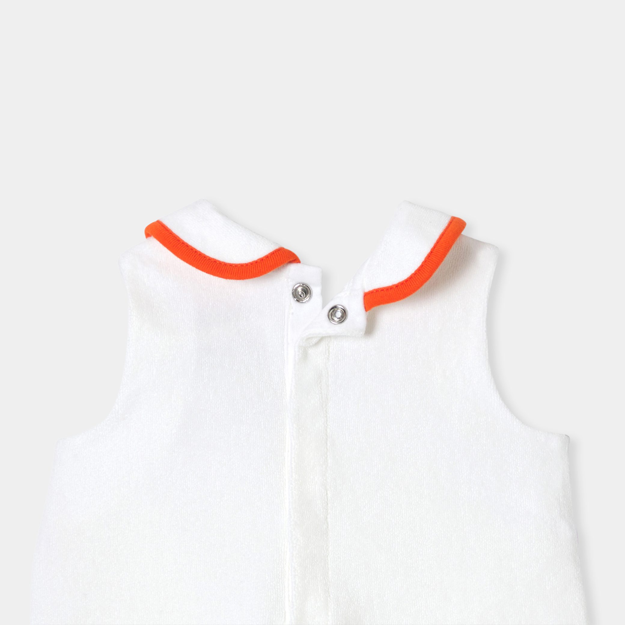 Baby girl terry romper - Figue - Image 4