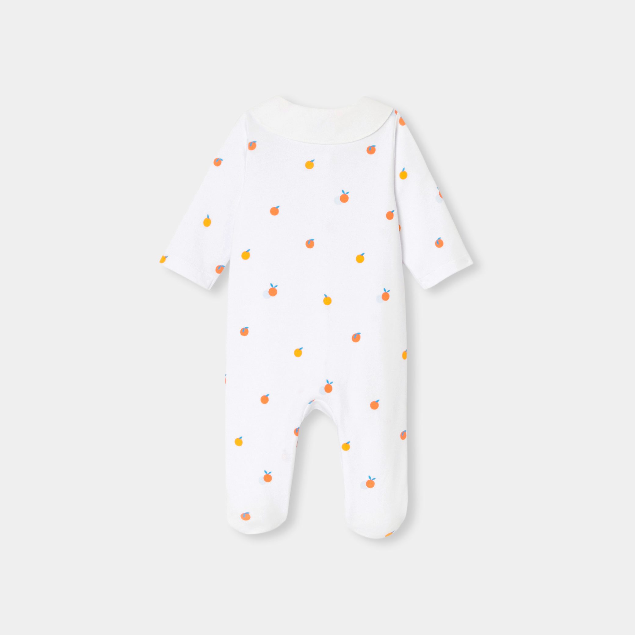 Baby girl pyjamas in interlock - Caraco - Image 2