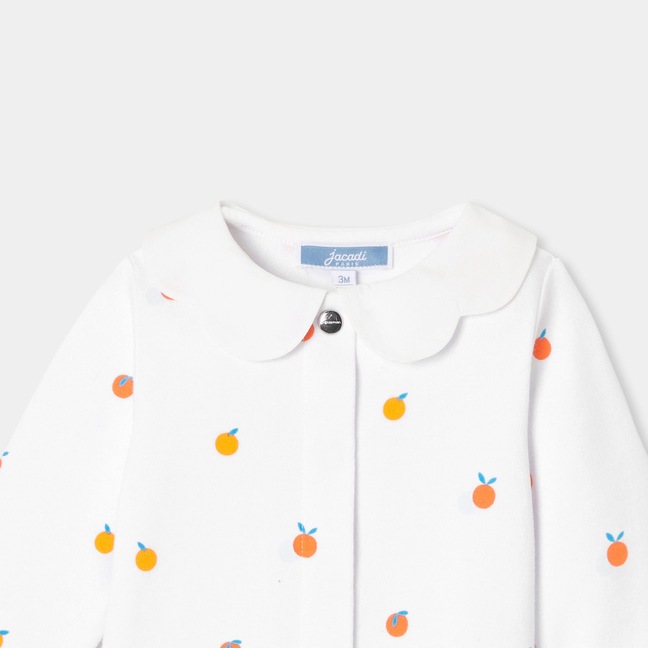 Baby girl pyjamas in interlock - Caraco - Image 3