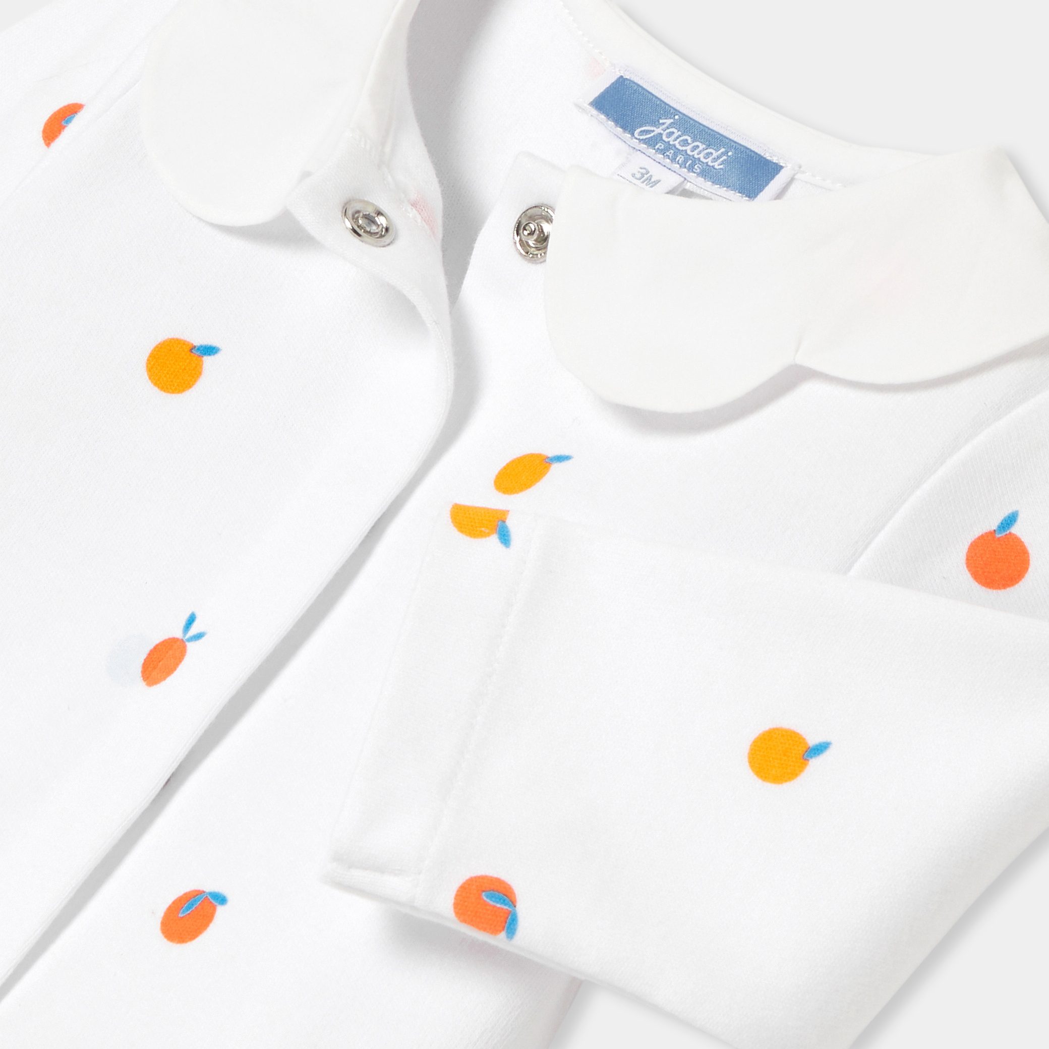 Baby girl pyjamas in interlock - Caraco - Image 4