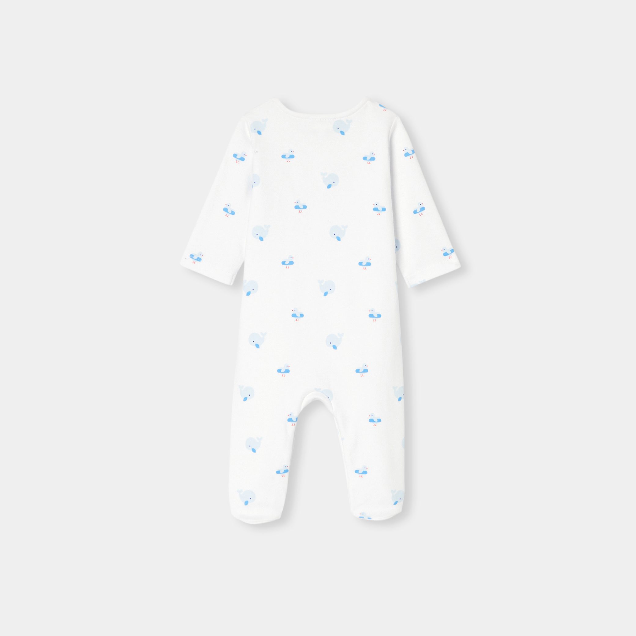 Baby boy pyjamas in interlock - Citronnelle - Image 2