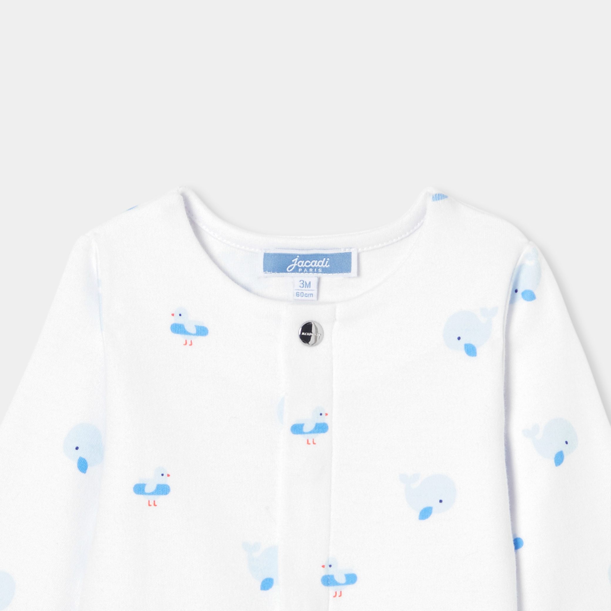 Baby boy pyjamas in interlock - Citronnelle - Image 3