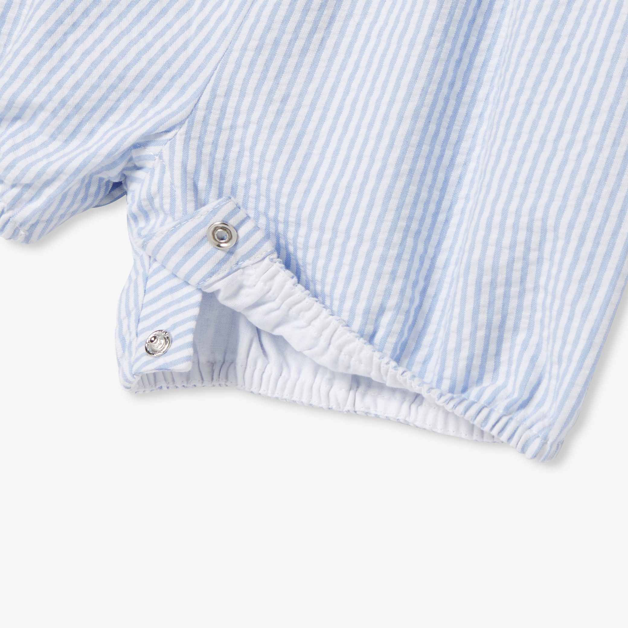 Baby girl seersucker romper - Nacre - Image 4