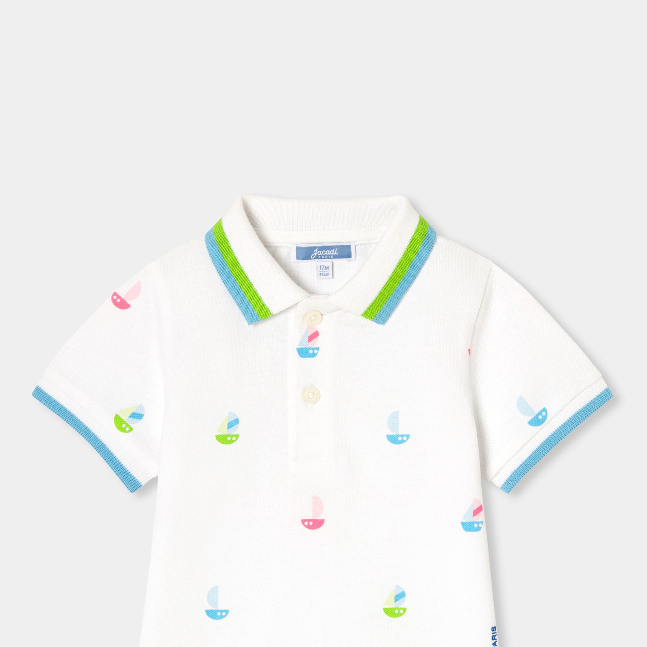 Baby boy short-sleeved polo shirt - Beline - Image 3