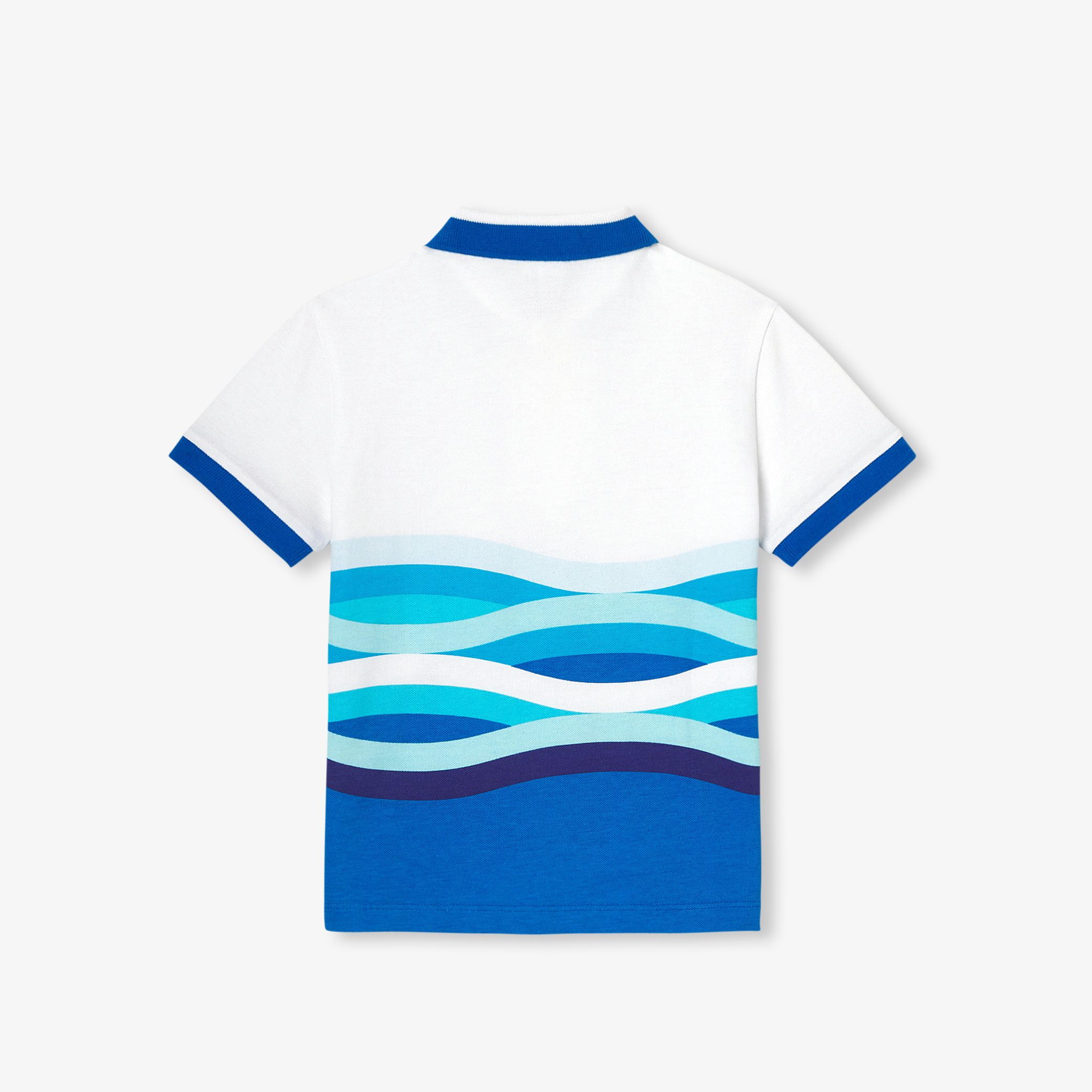 Boy polo shirt in mini pique - Chimene - Image 4