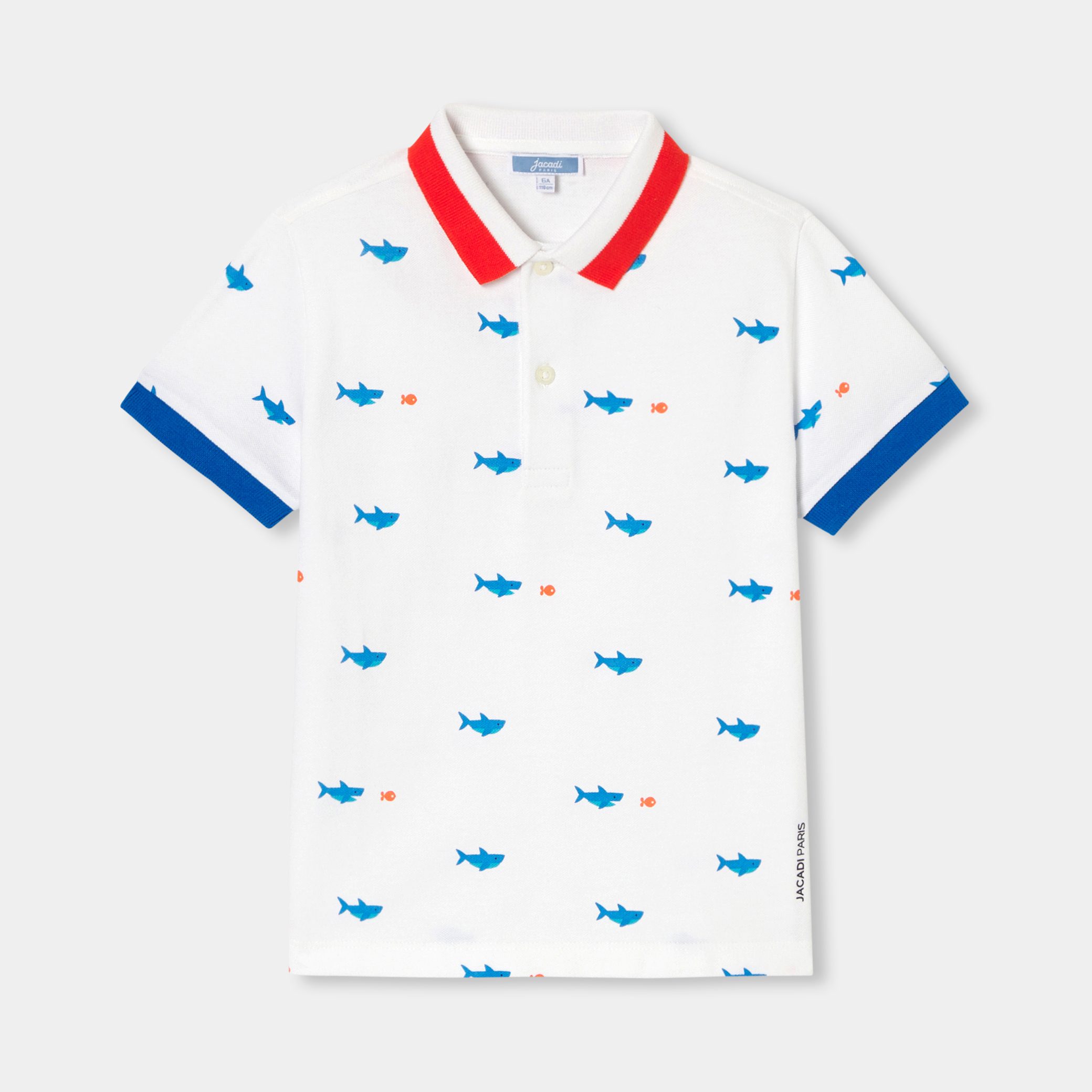 Boy polo shirt in cotton pique - Calenque