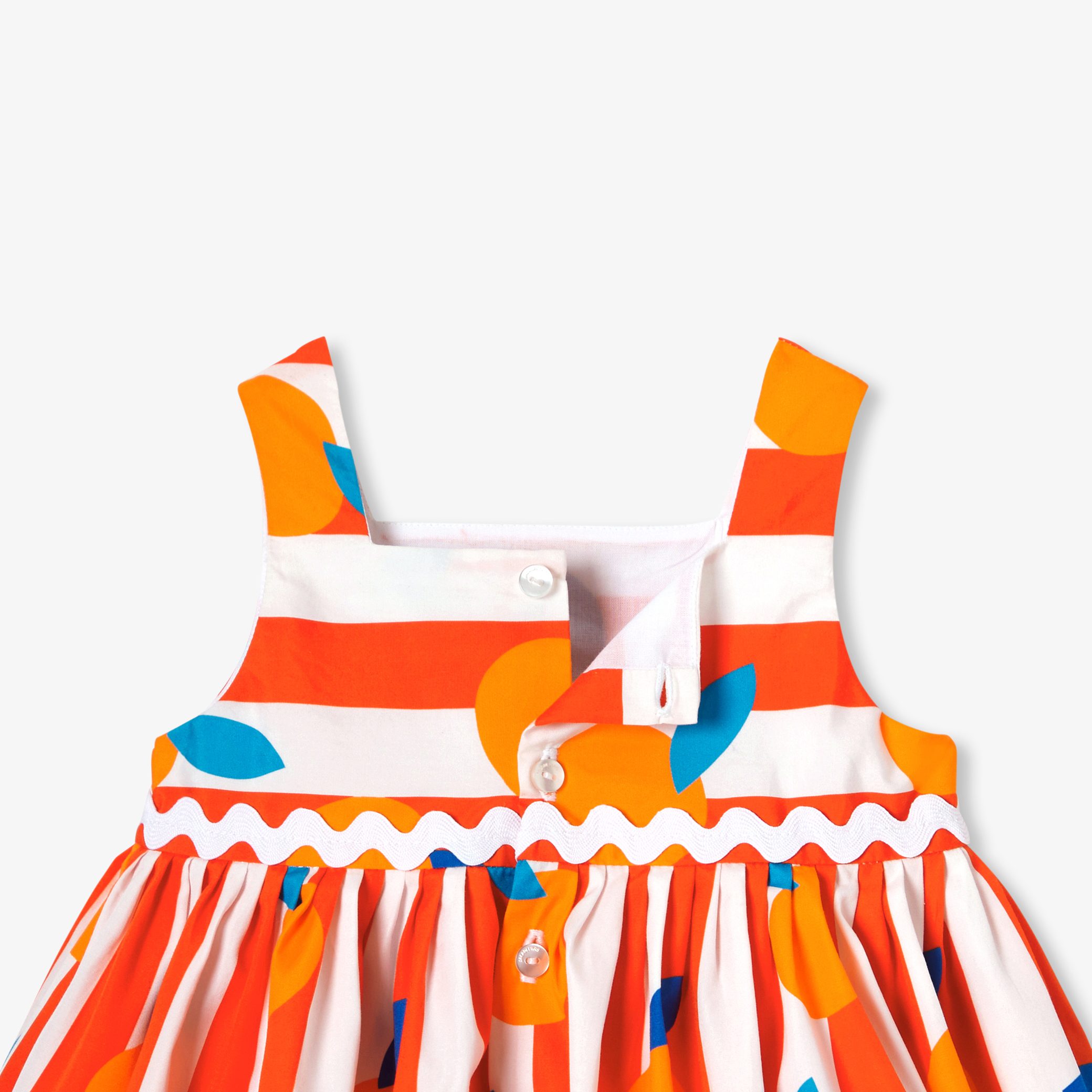 Baby girl orange dress - Laureline - Image 5