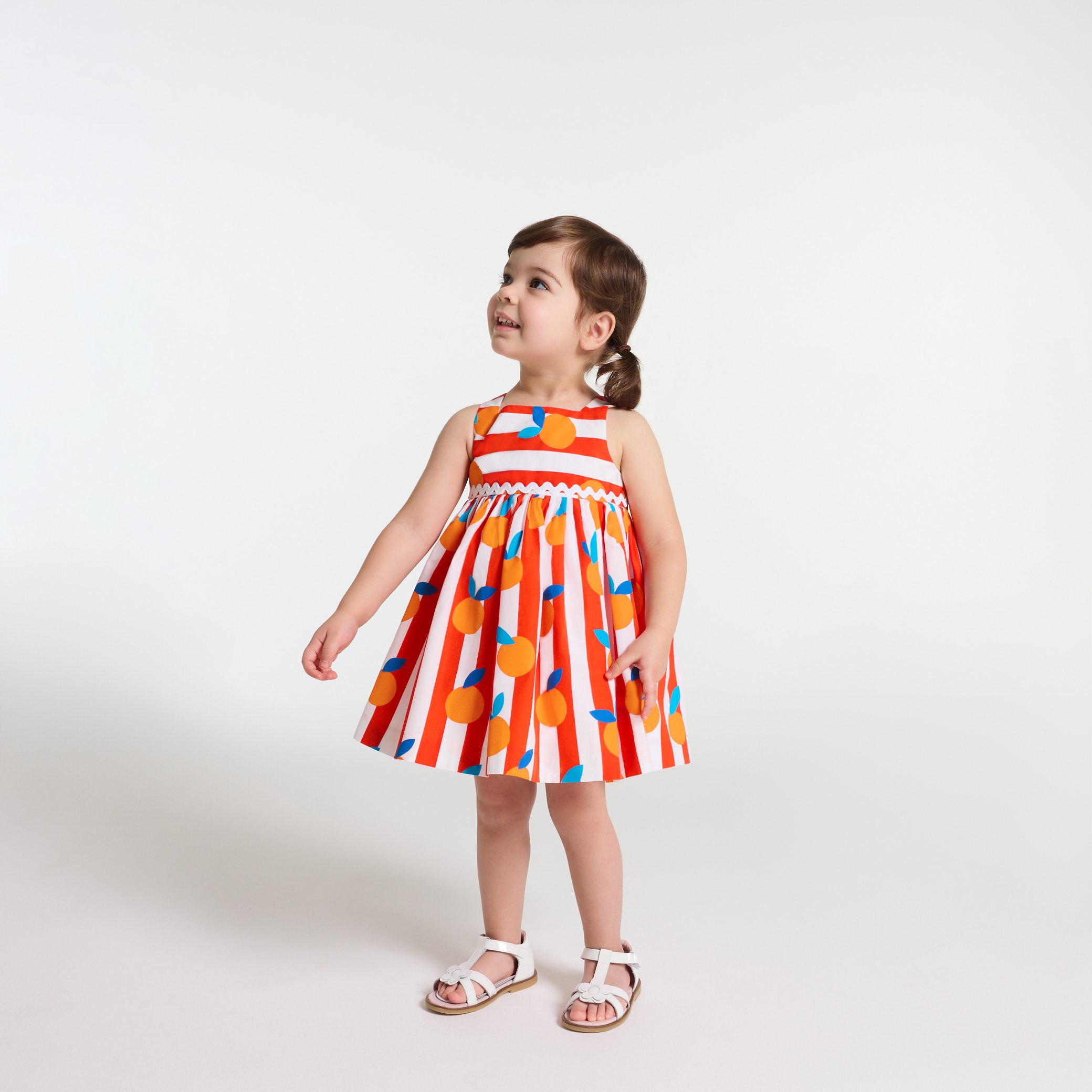 Baby girl orange dress - Laureline