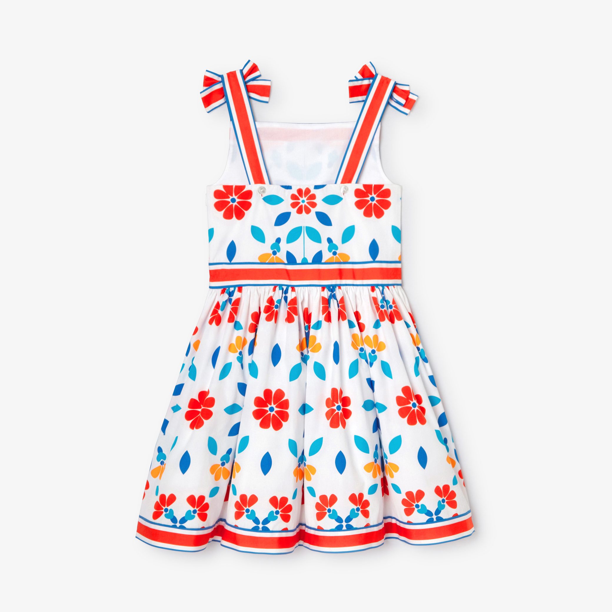 Girl dress in poplin - Petunia - Image 4