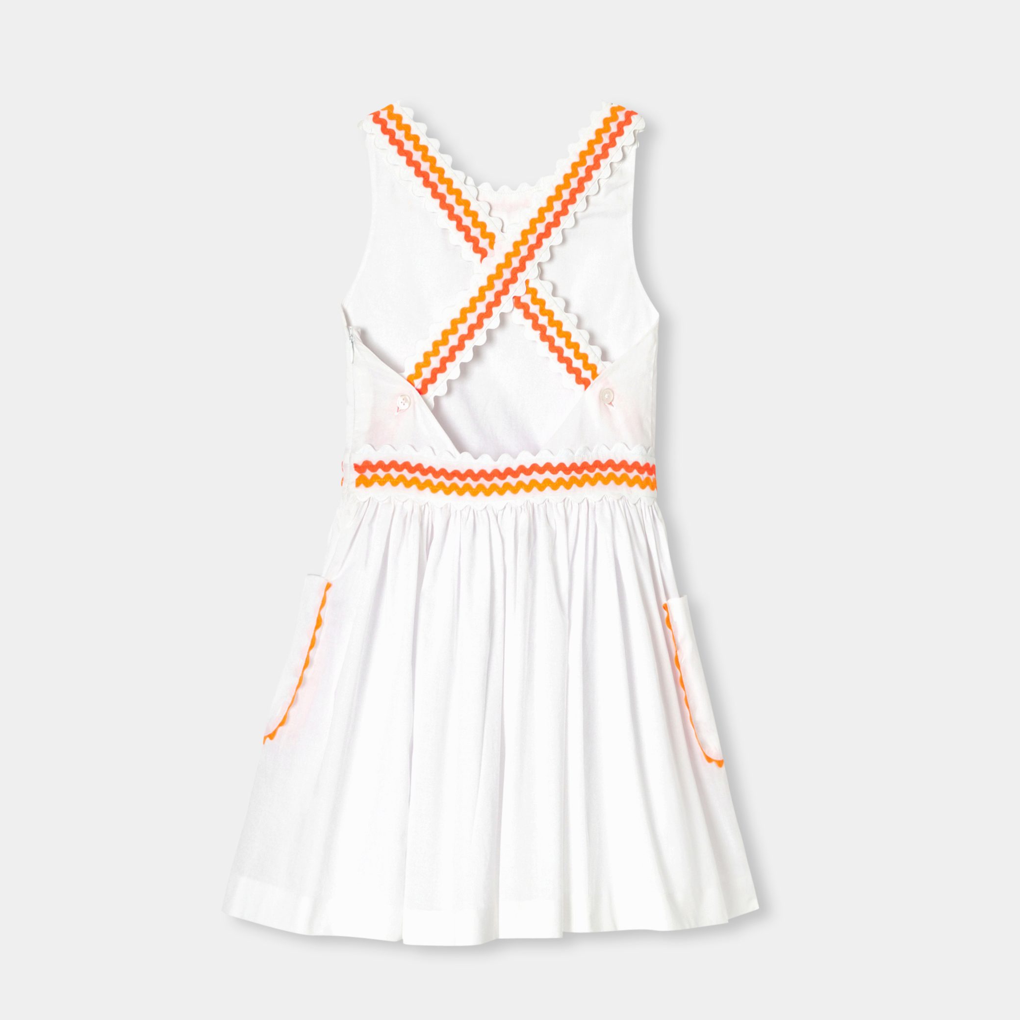 Girl dress in cotton voile - Penelope - Image 5