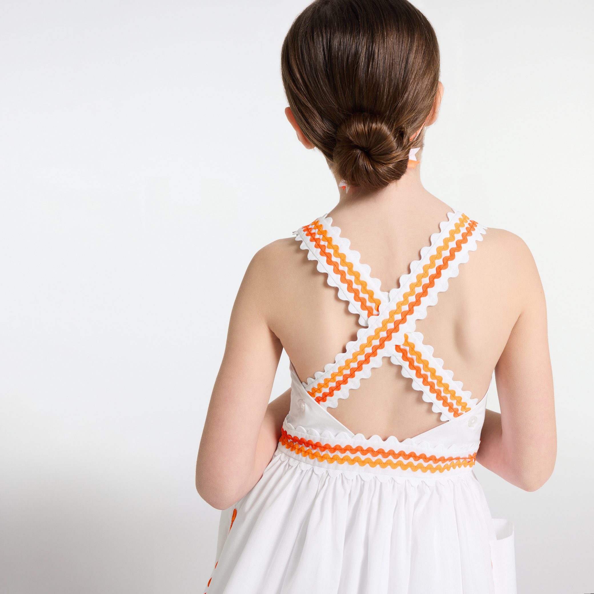 Girl dress in cotton voile - Penelope - Image 2