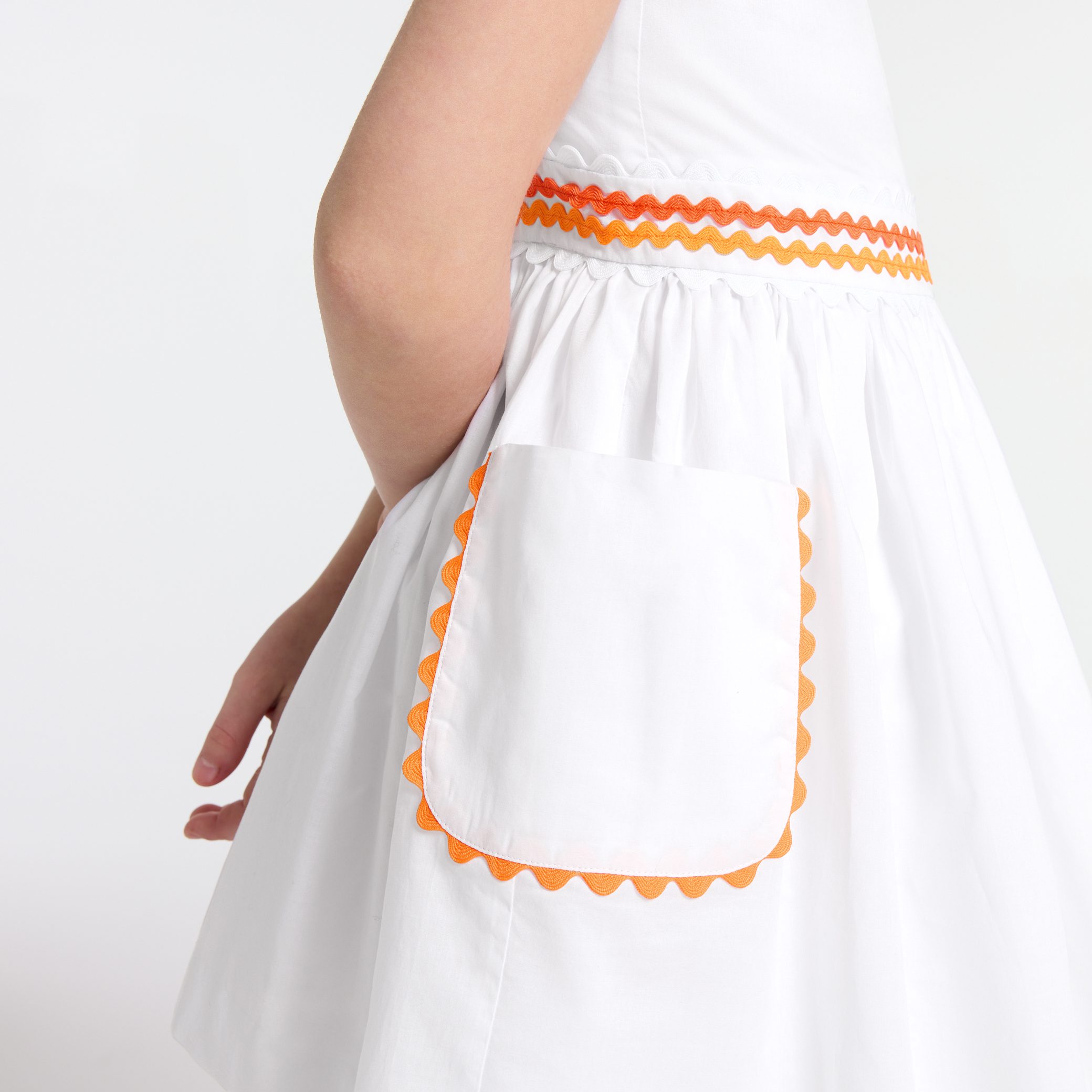Girl dress in cotton voile - Penelope - Image 3