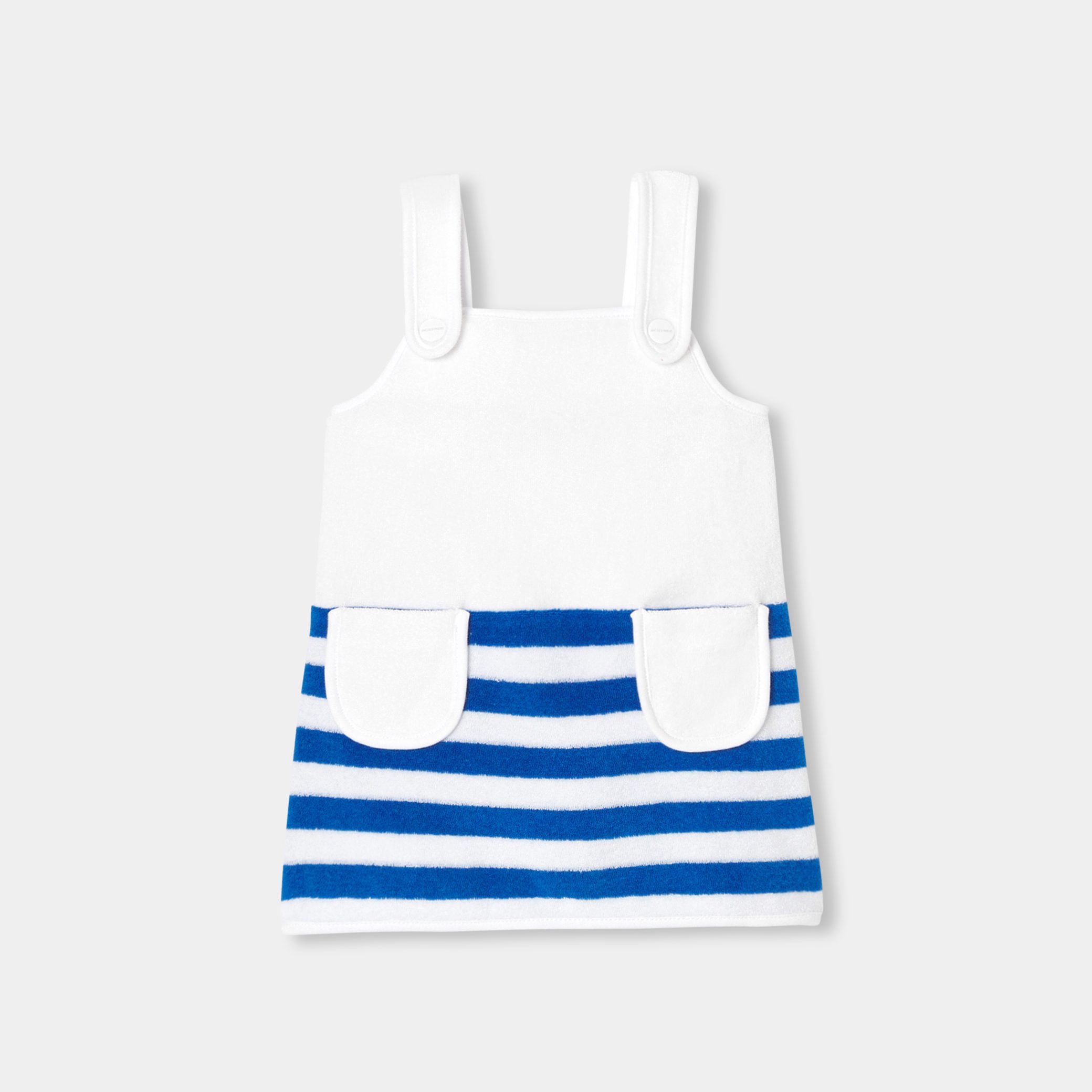 Baby girl French Terry dress - Pervenche