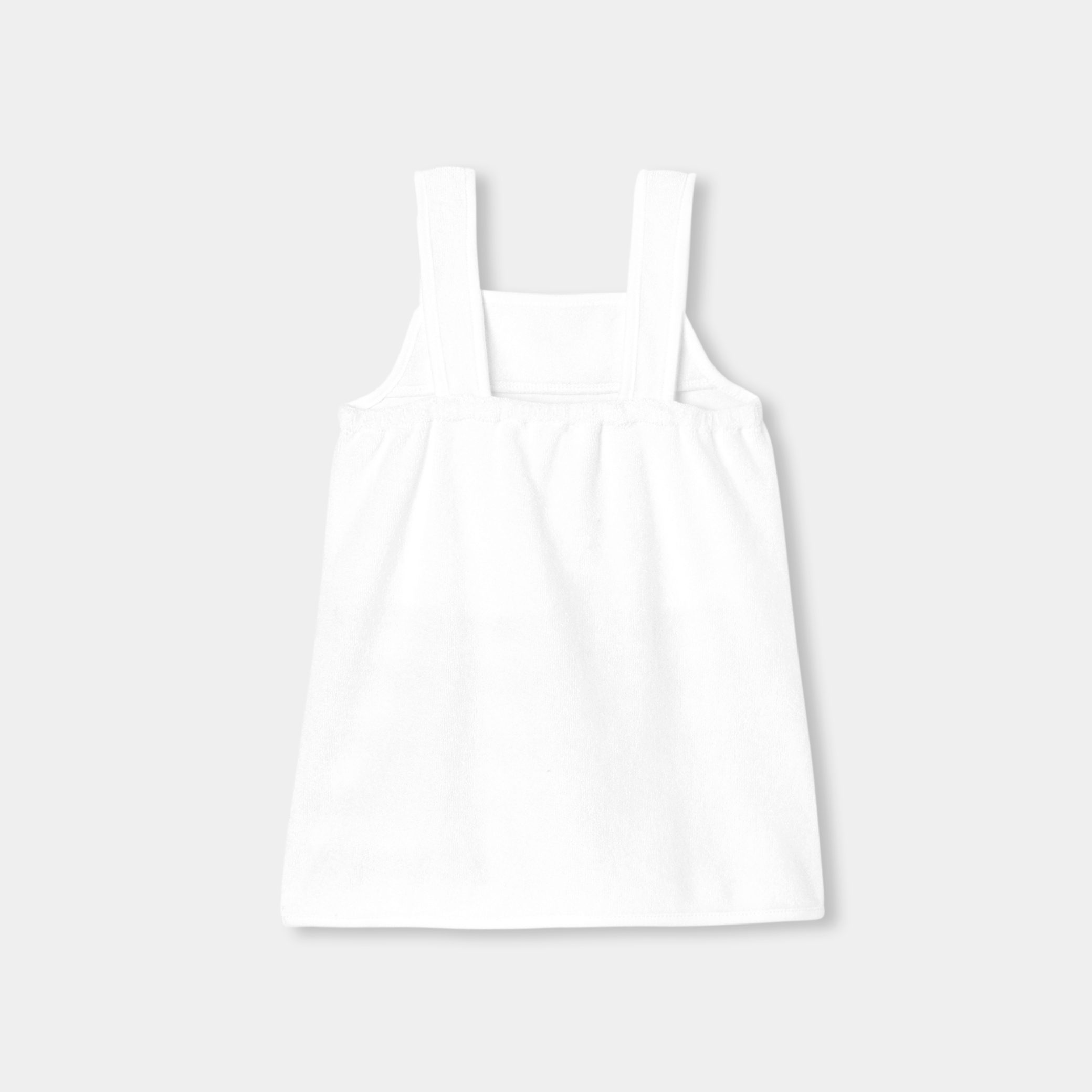 Baby girl French Terry dress - Pervenche - Image 2
