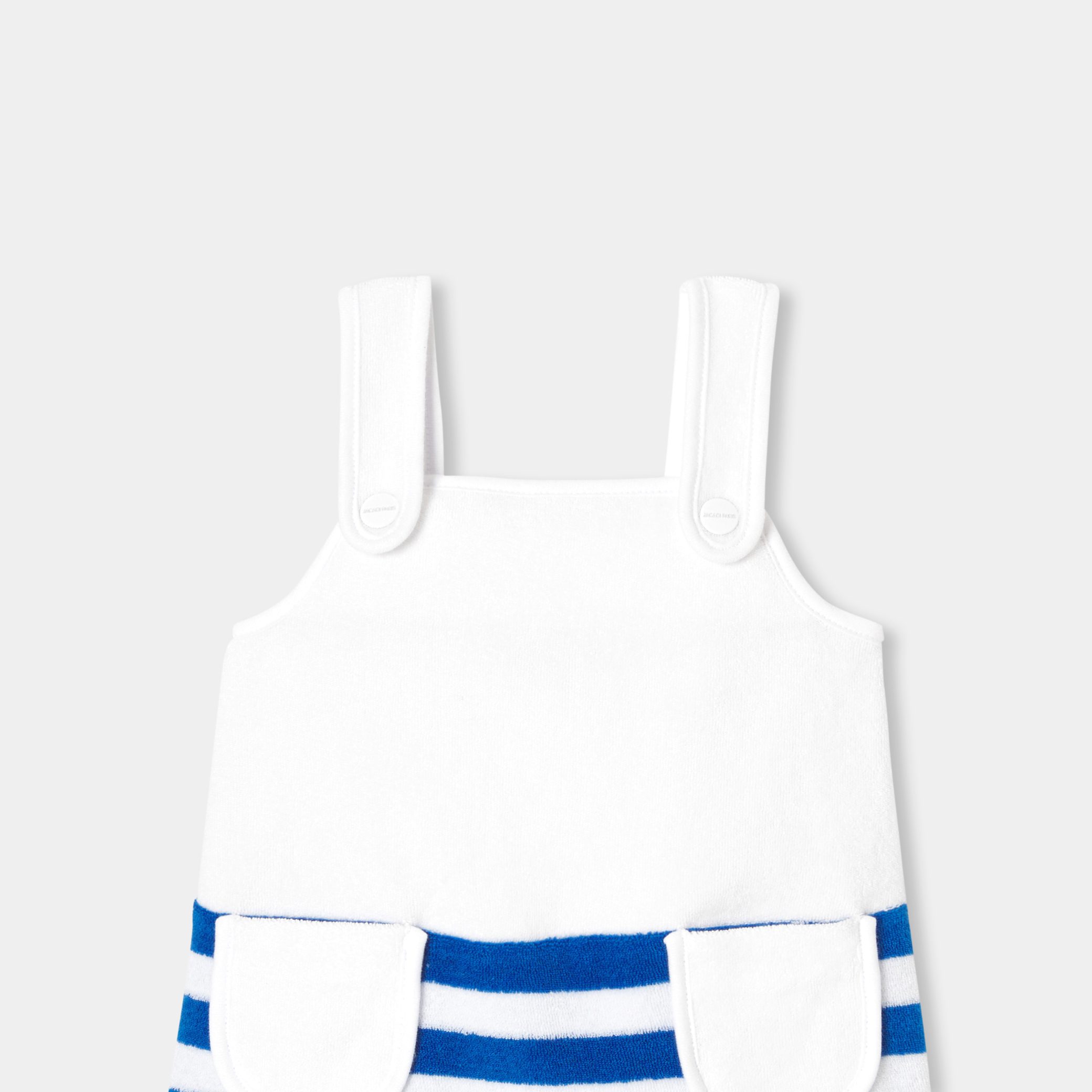 Baby girl French Terry dress - Pervenche - Image 3