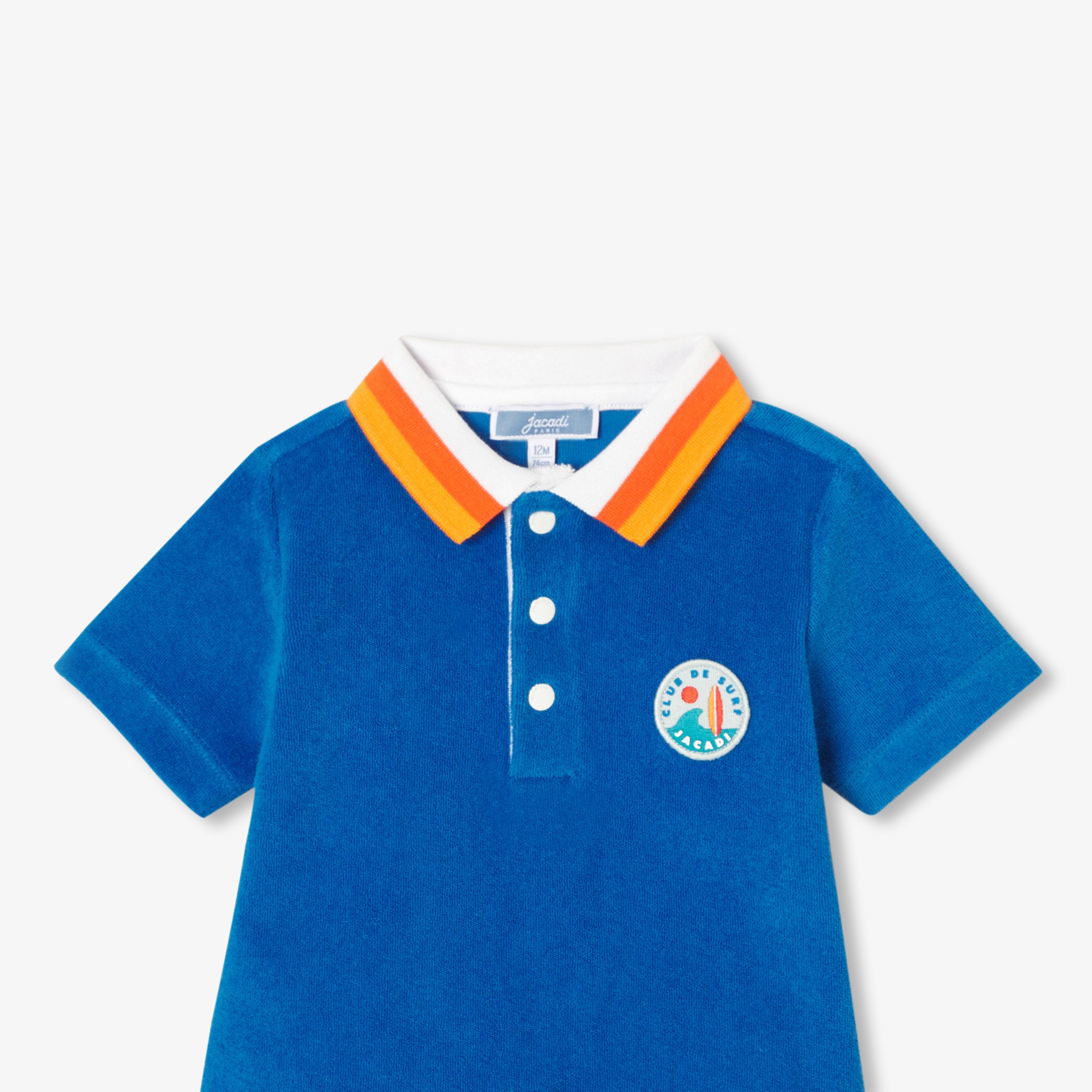 Baby boy French terry shorts set - Clematite - Image 6