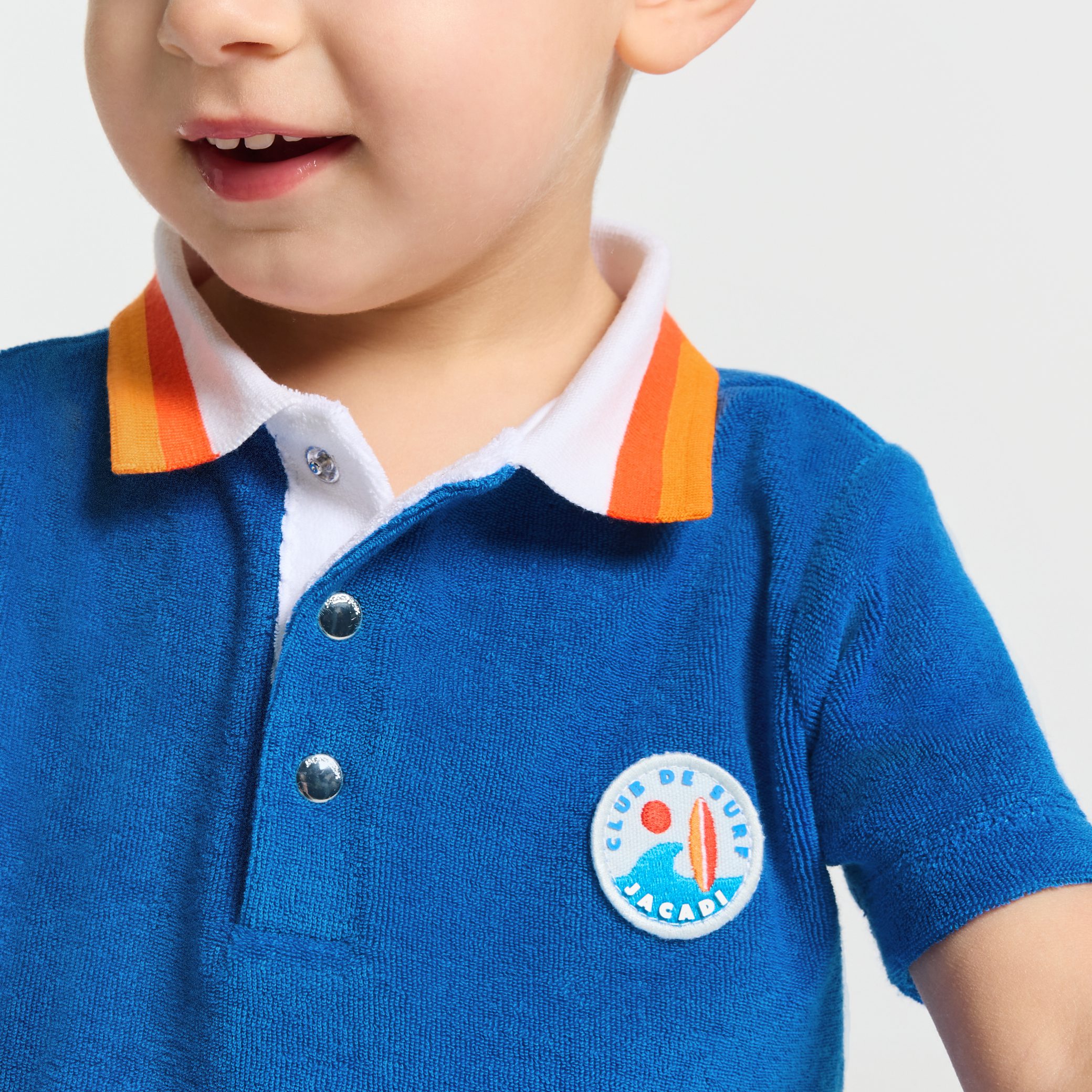 Baby boy French terry shorts set - Clematite - Image 3