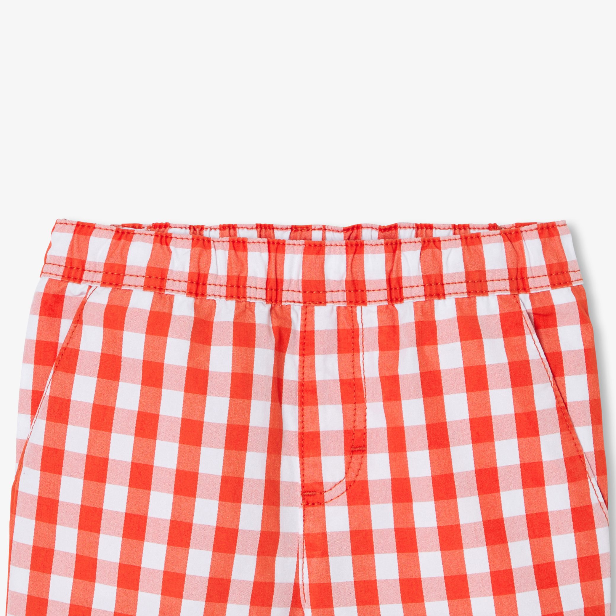 Baby boy shorts in gingham - Cleandre - Image 4