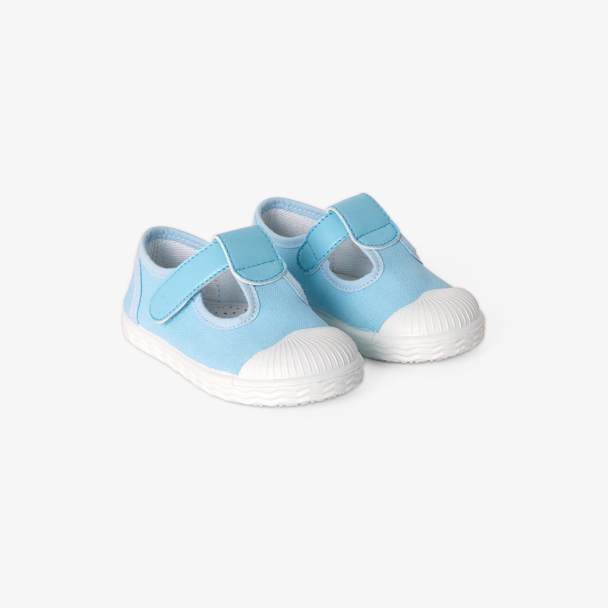 Baby canvas sandals - Magic Col blue - Image 2