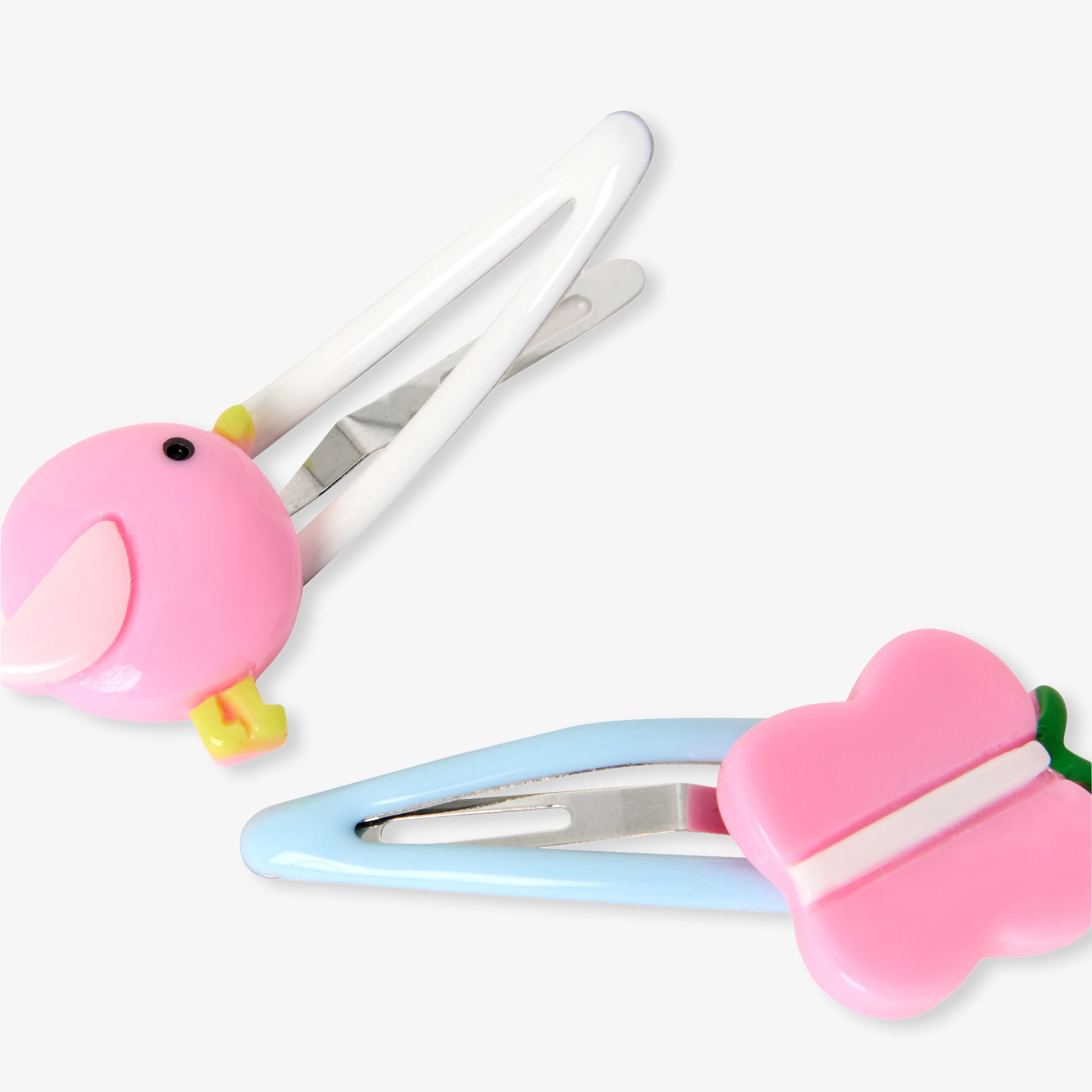 Baby girl duo of barrettes - Lactee - Image 2