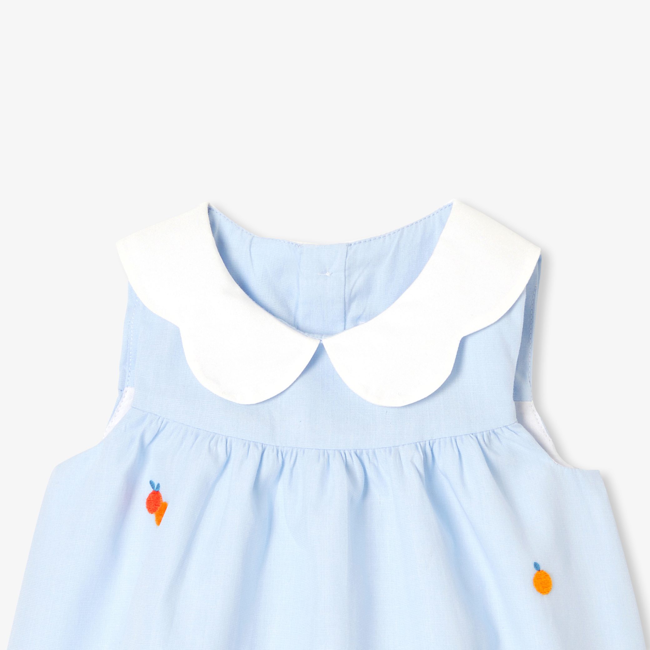 Baby girl dress in fil Ã  fil - Aymeline - Image 3