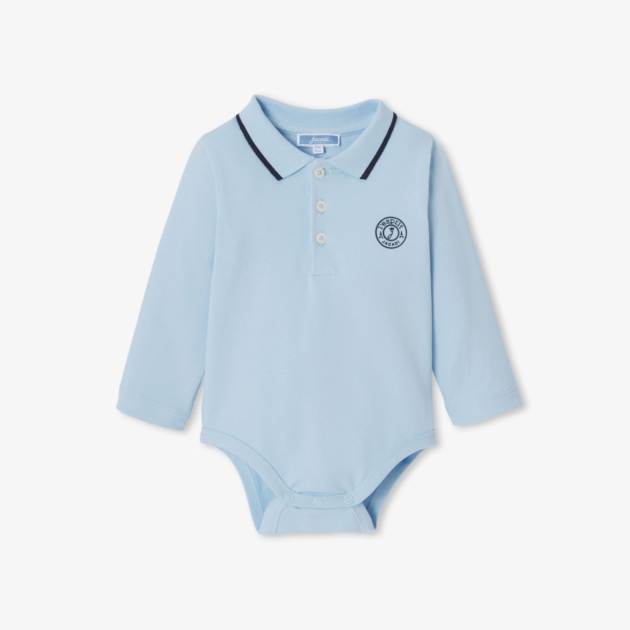 Baby boy polo bodysuit