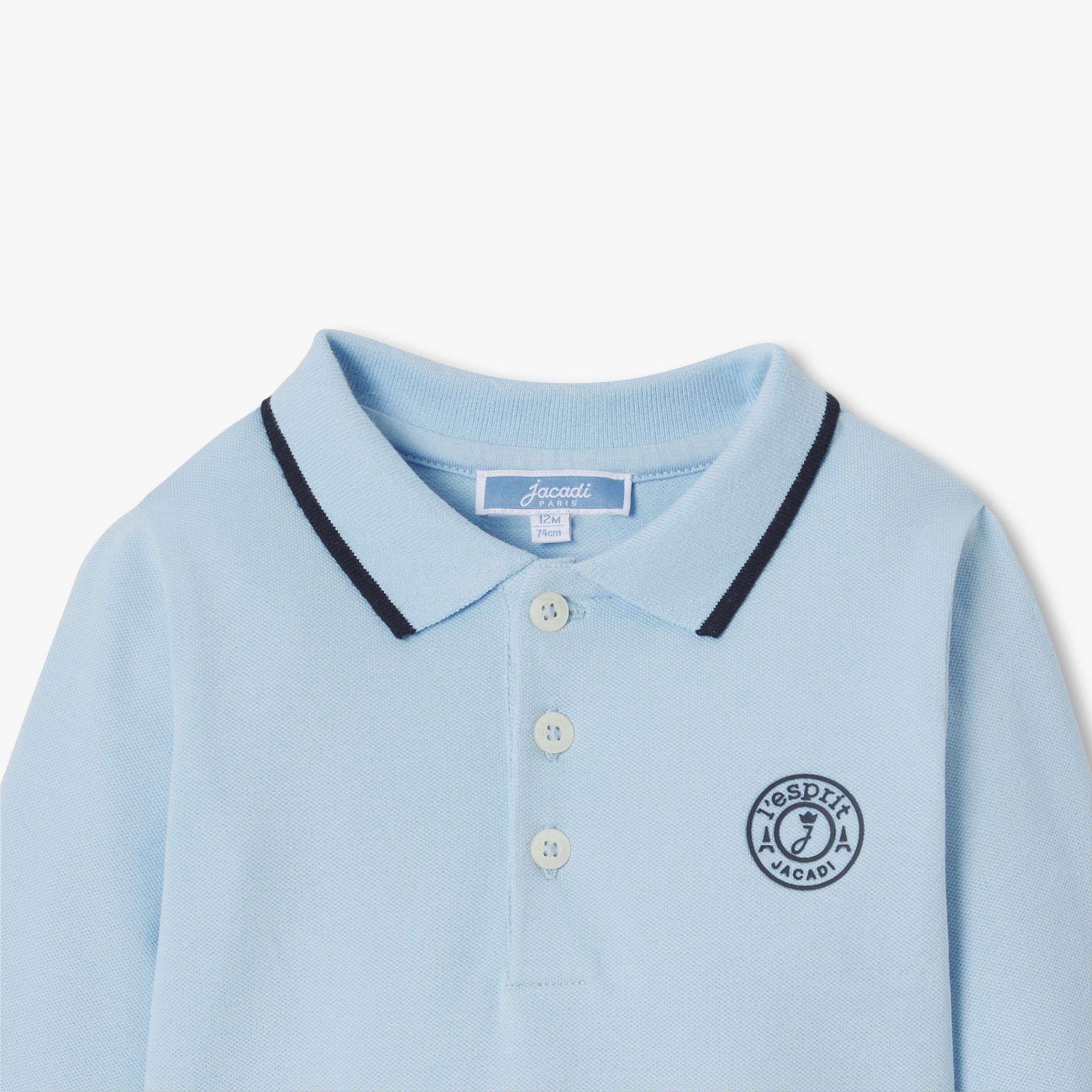 Baby boy polo bodysuit - Image 3