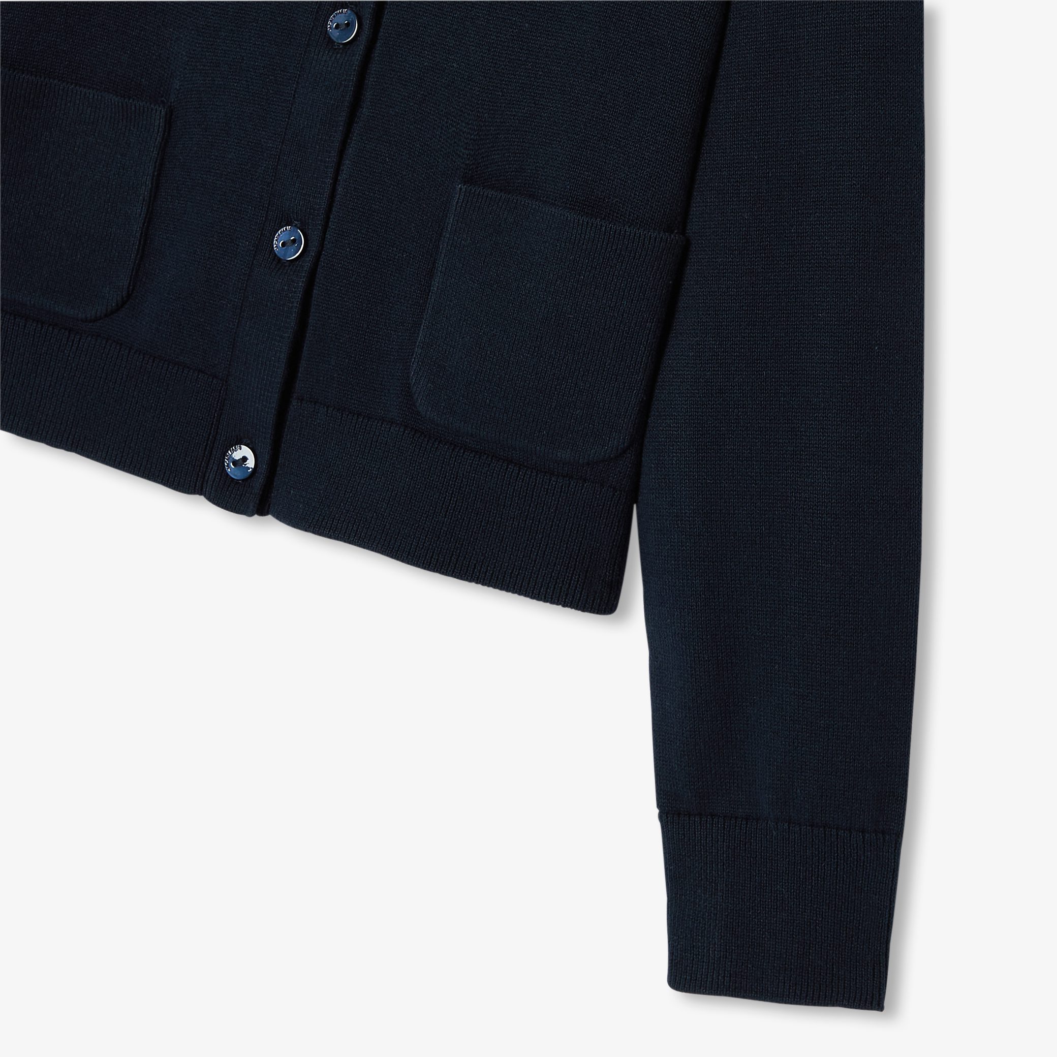 Girl jersey cardigan - Erable Navy - Image 4