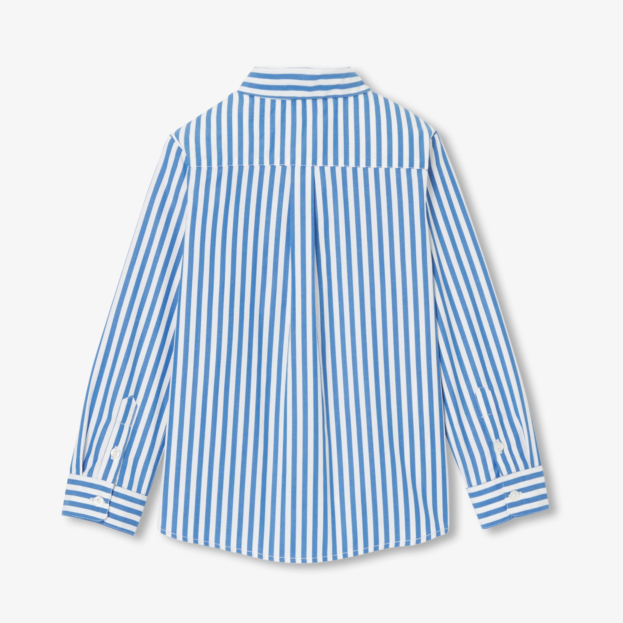 Child shirt in striped poplin - Candeur - Image 4