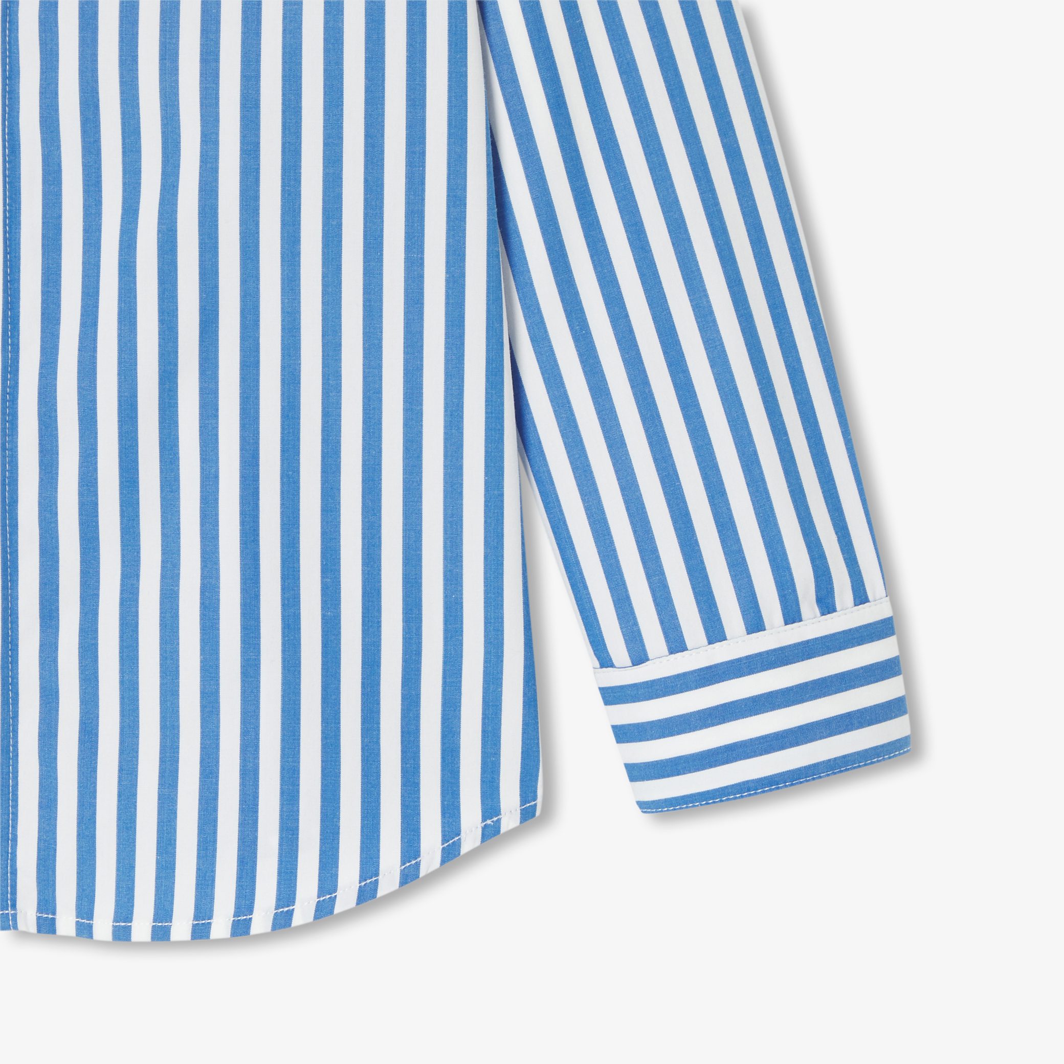 Child shirt in striped poplin - Candeur - Image 6